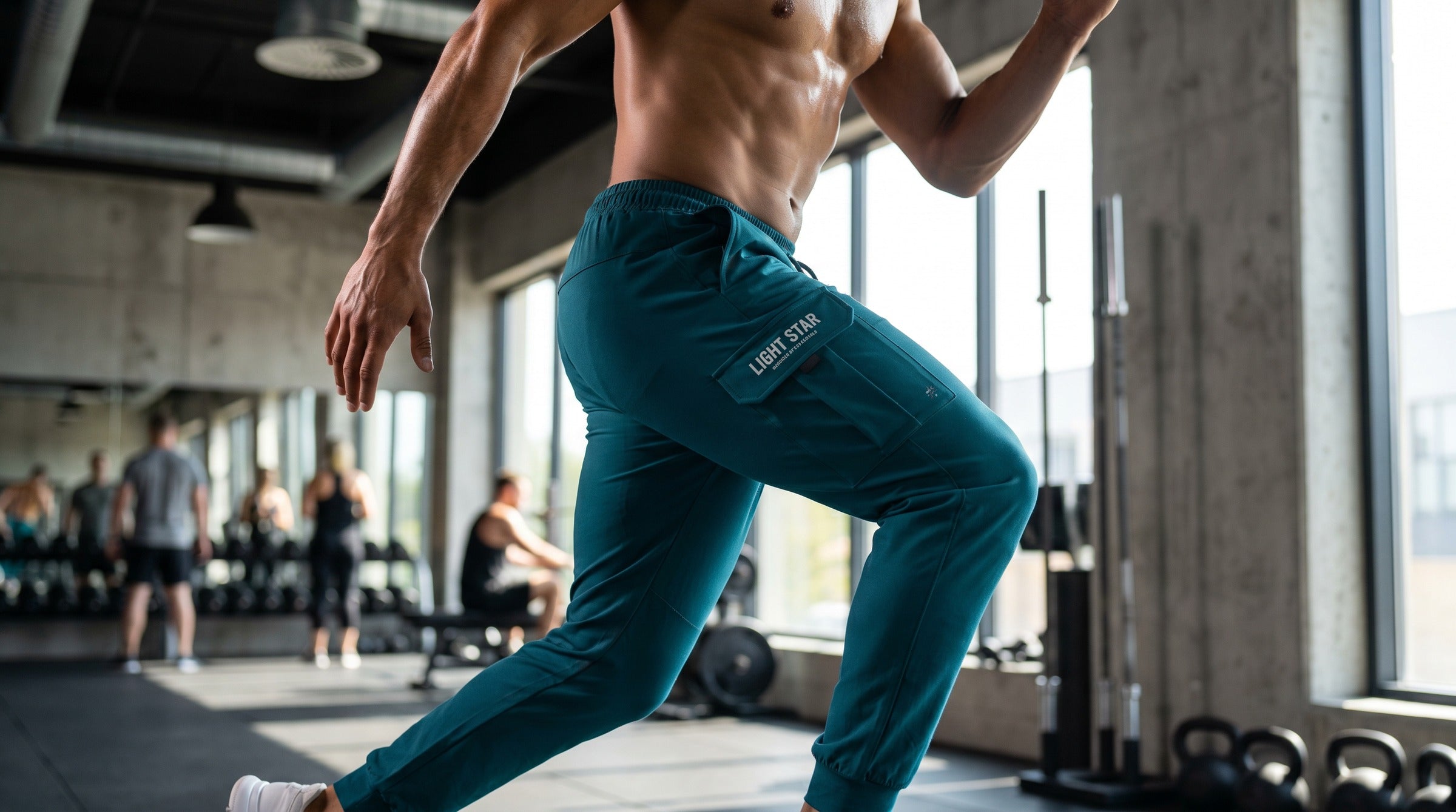 Apex Cargo Joggers lifestyle - Deep Teal