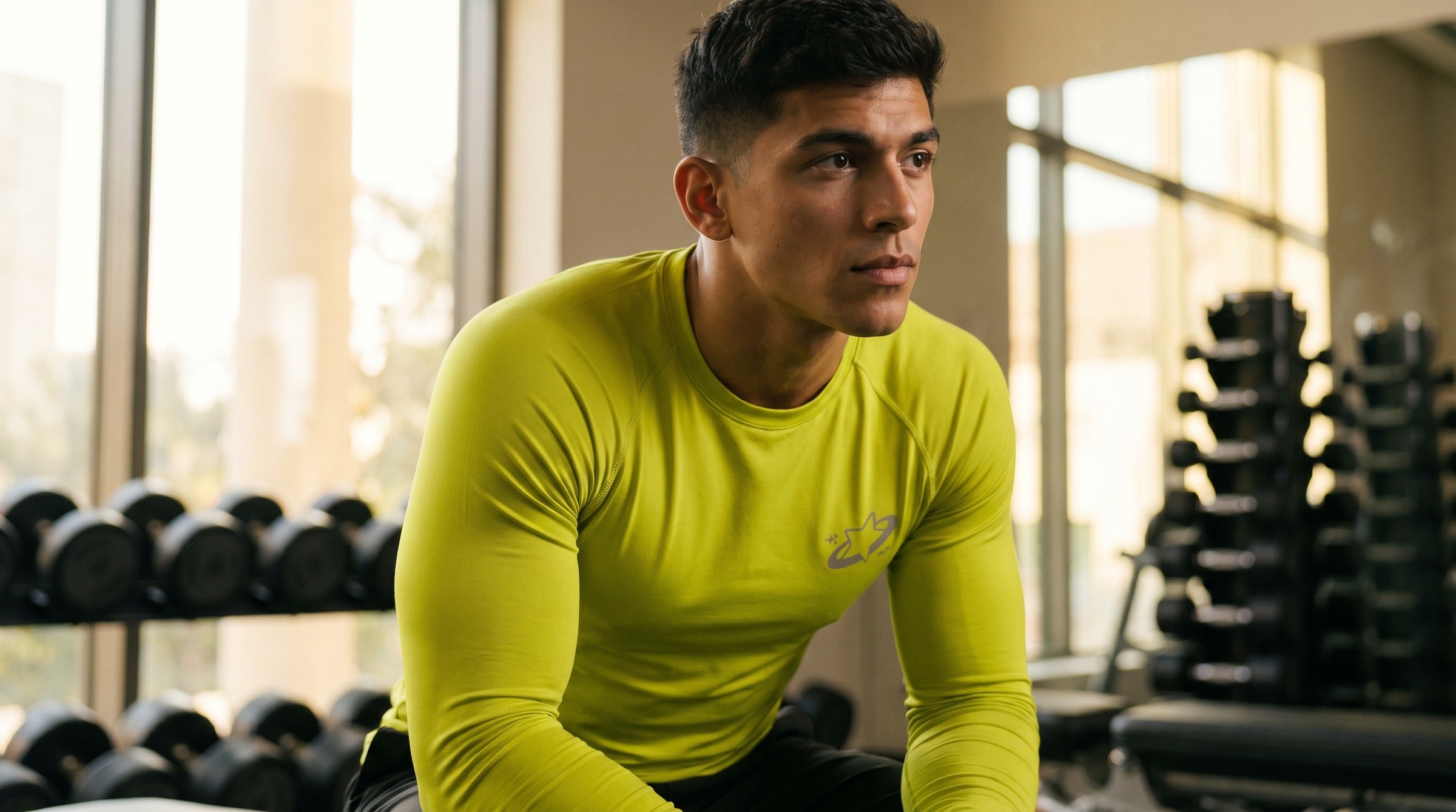 Apex Compression Long Sleeve lifestyle - Acid Green