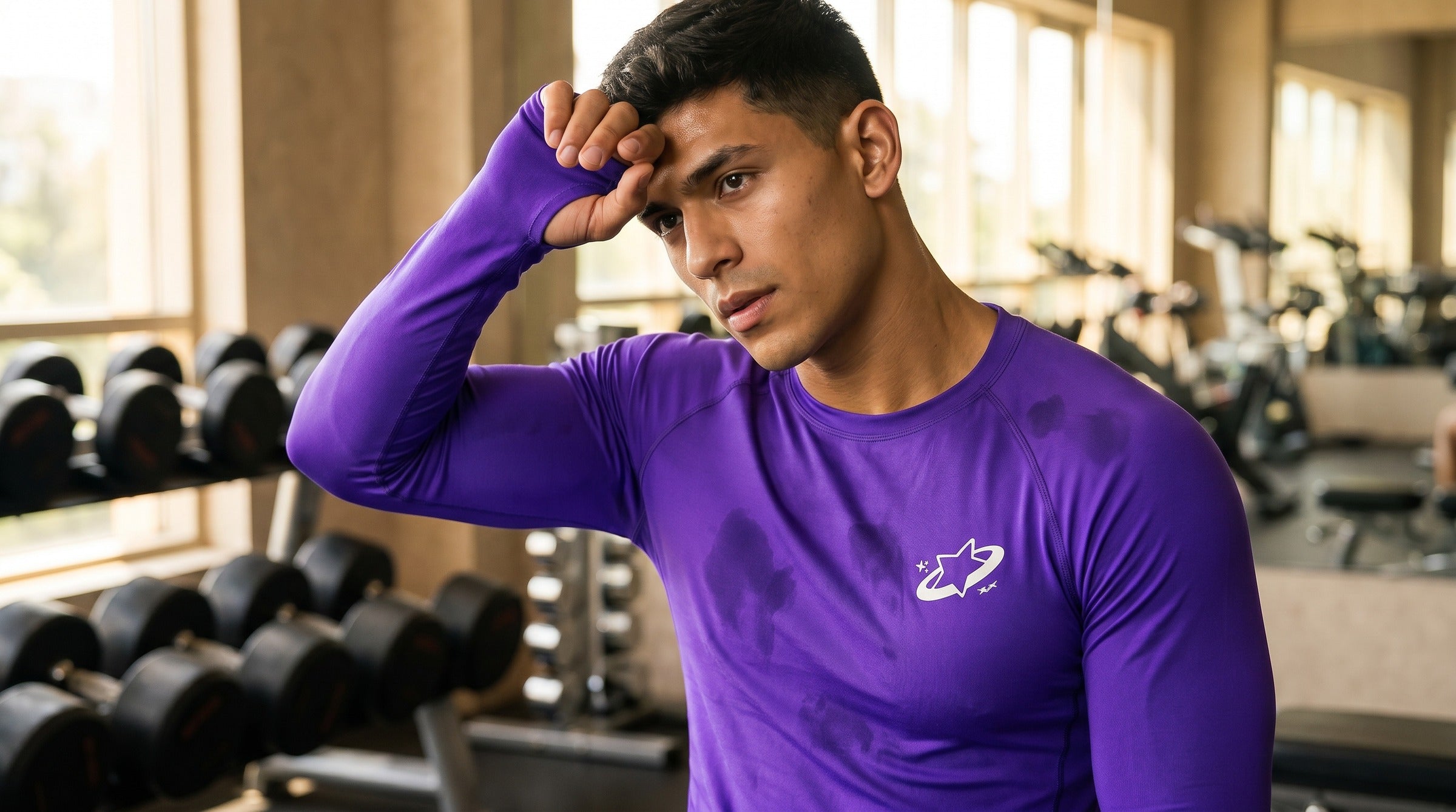 Apex Compression Long Sleeve lifestyle - Ultraviolet