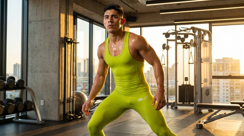 Apex Compression Onesie lifestyle - Acid Green