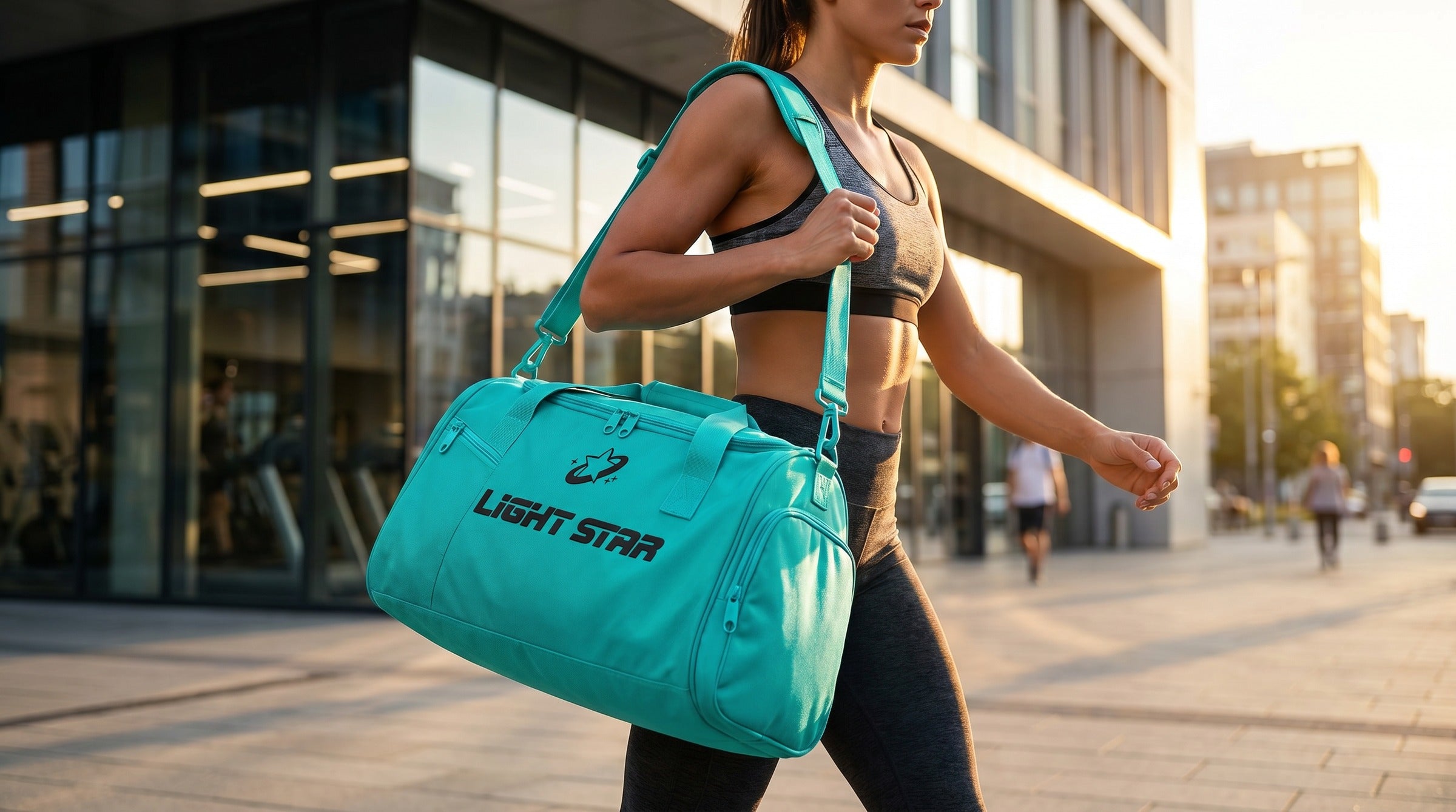 Apex Gym Bag lifestyle - Turquoise