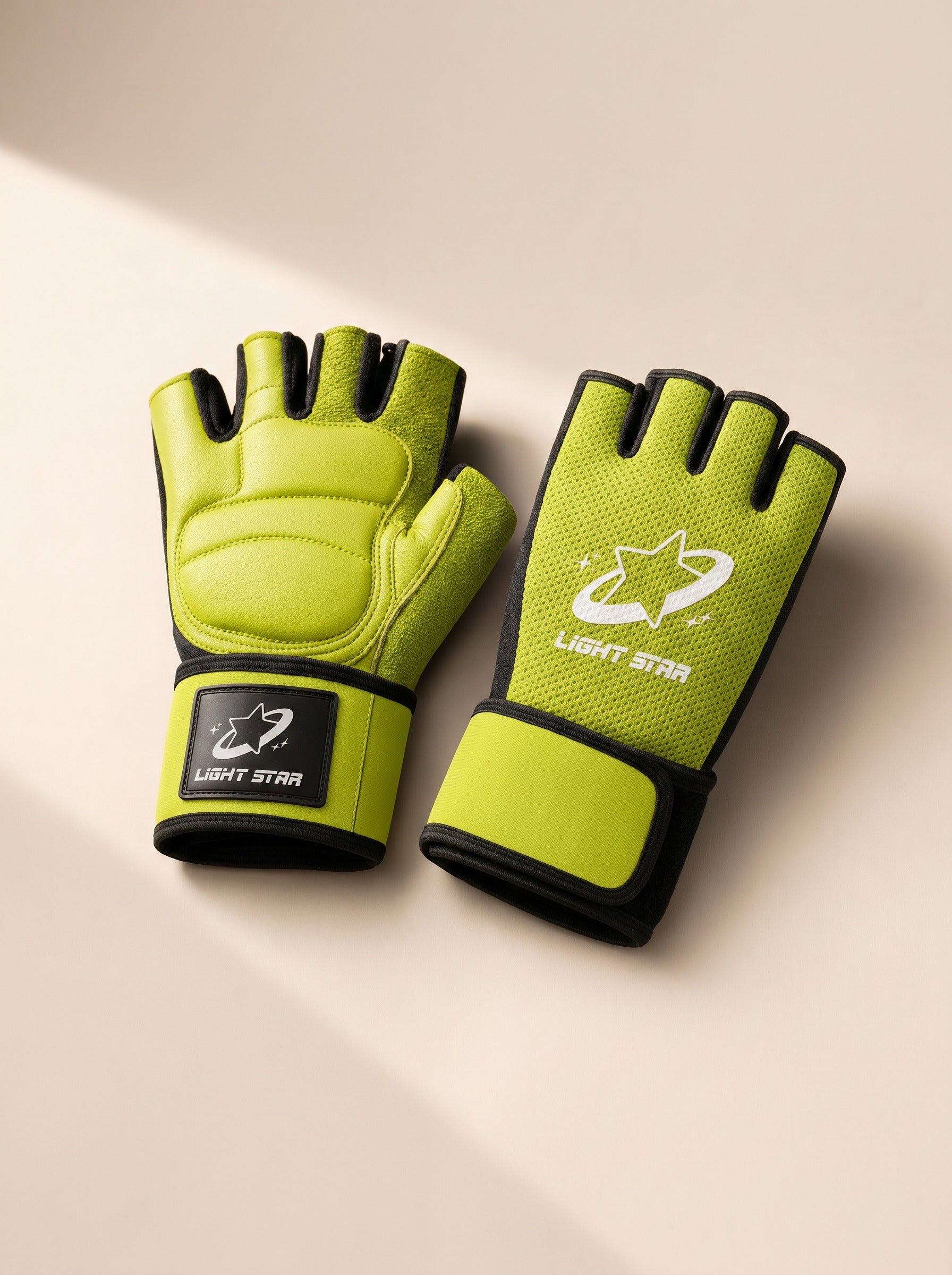 Apex Gym Gloves - Acid Green