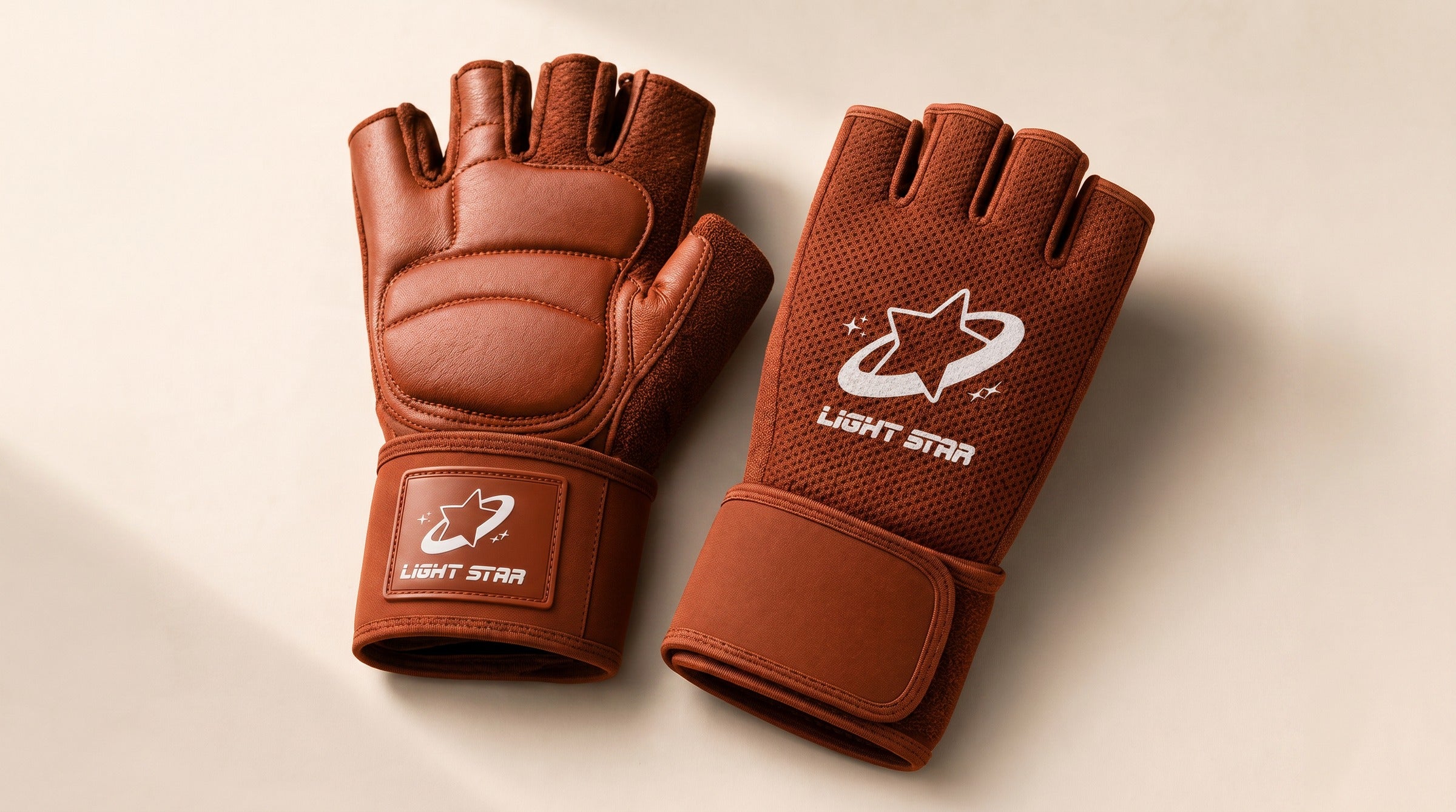 Apex Gym Gloves lifestyle - Burnt Sienna