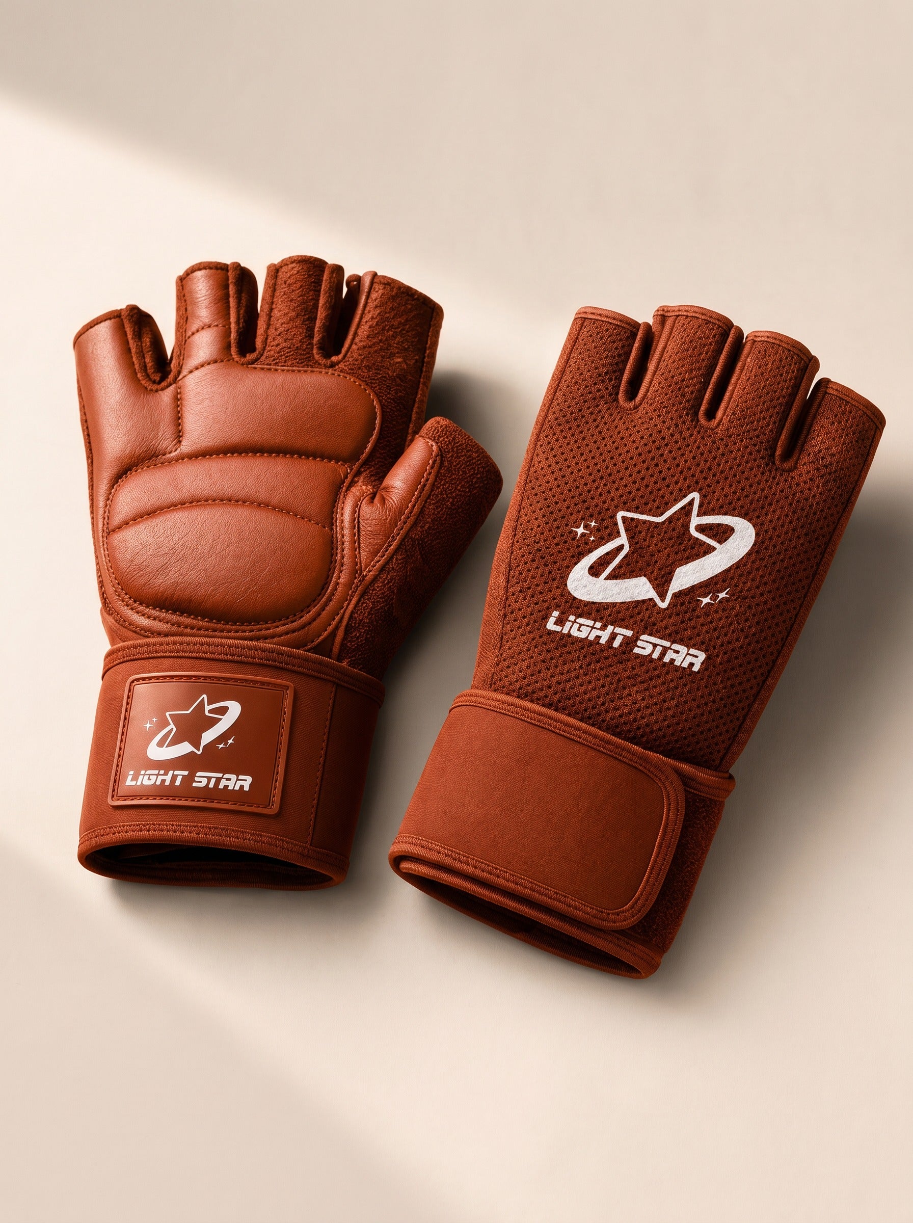 Apex Gym Gloves - Burnt Sienna