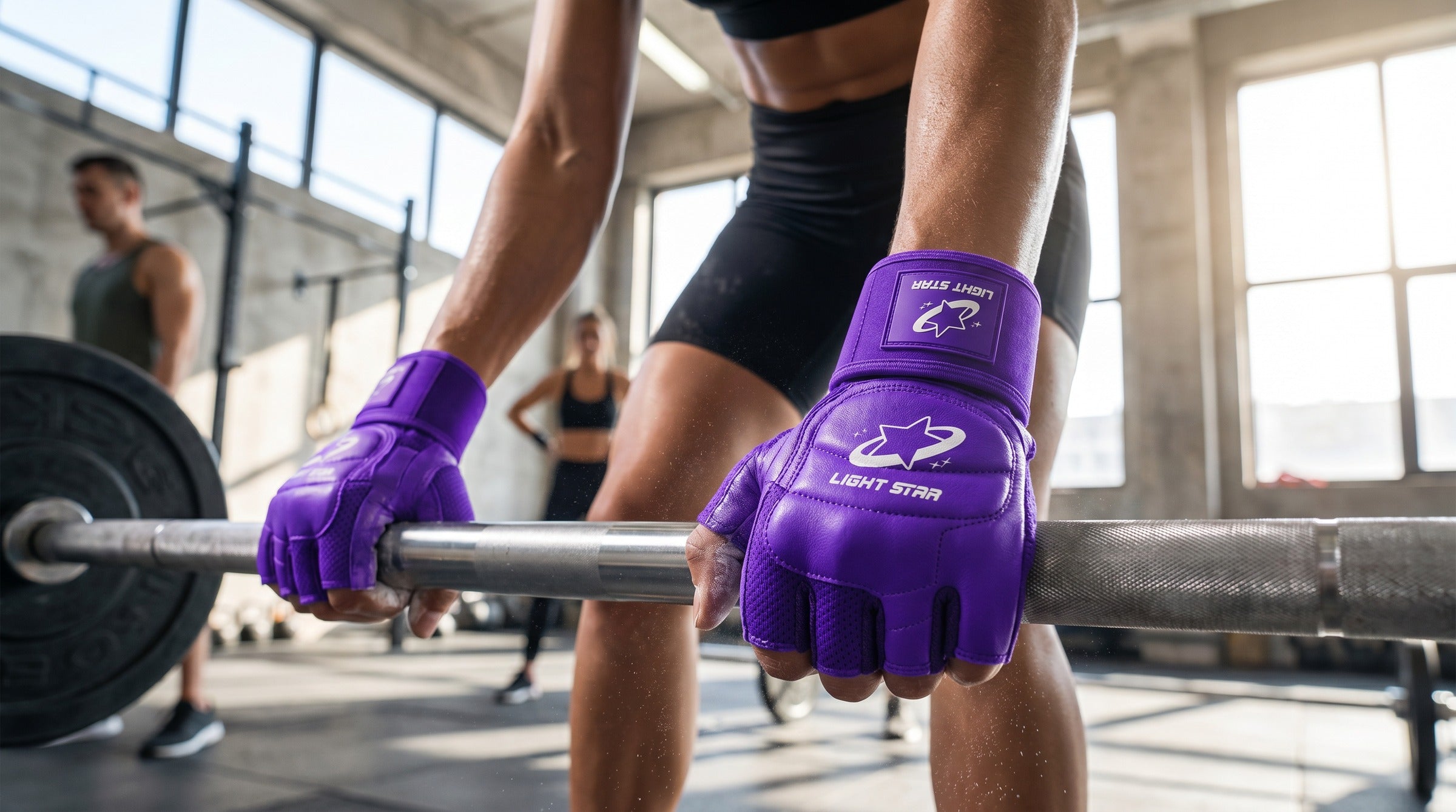 Apex Gym Gloves lifestyle - Ultraviolet