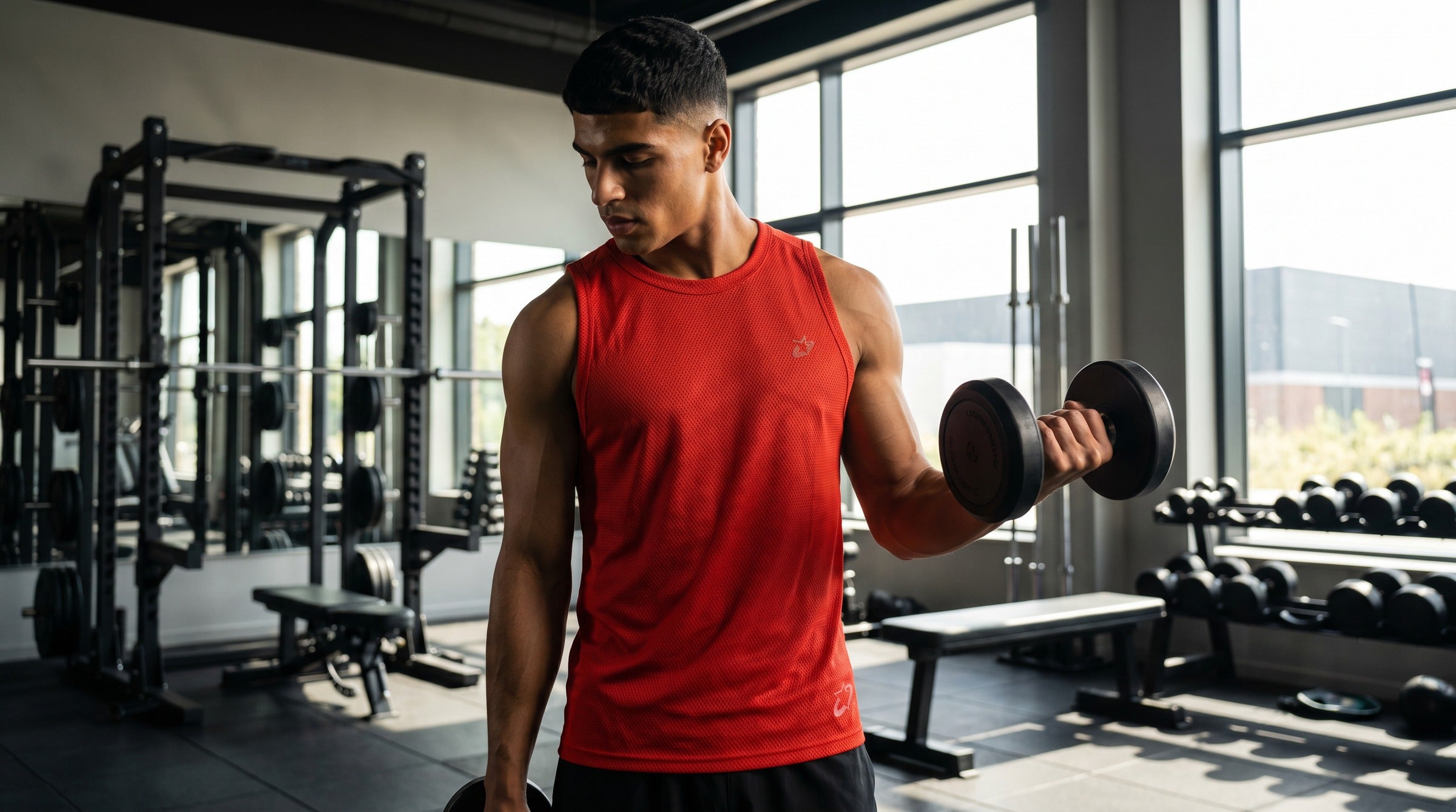 Apex Mesh Tank lifestyle - Flame Red