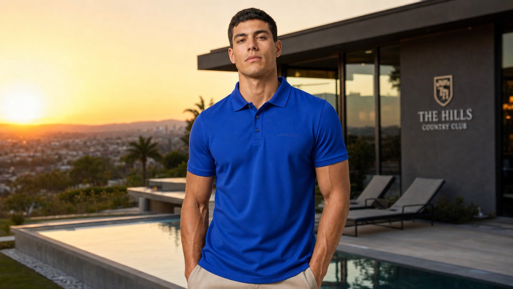 Apex Polo Performance lifestyle - Cobalt Blue