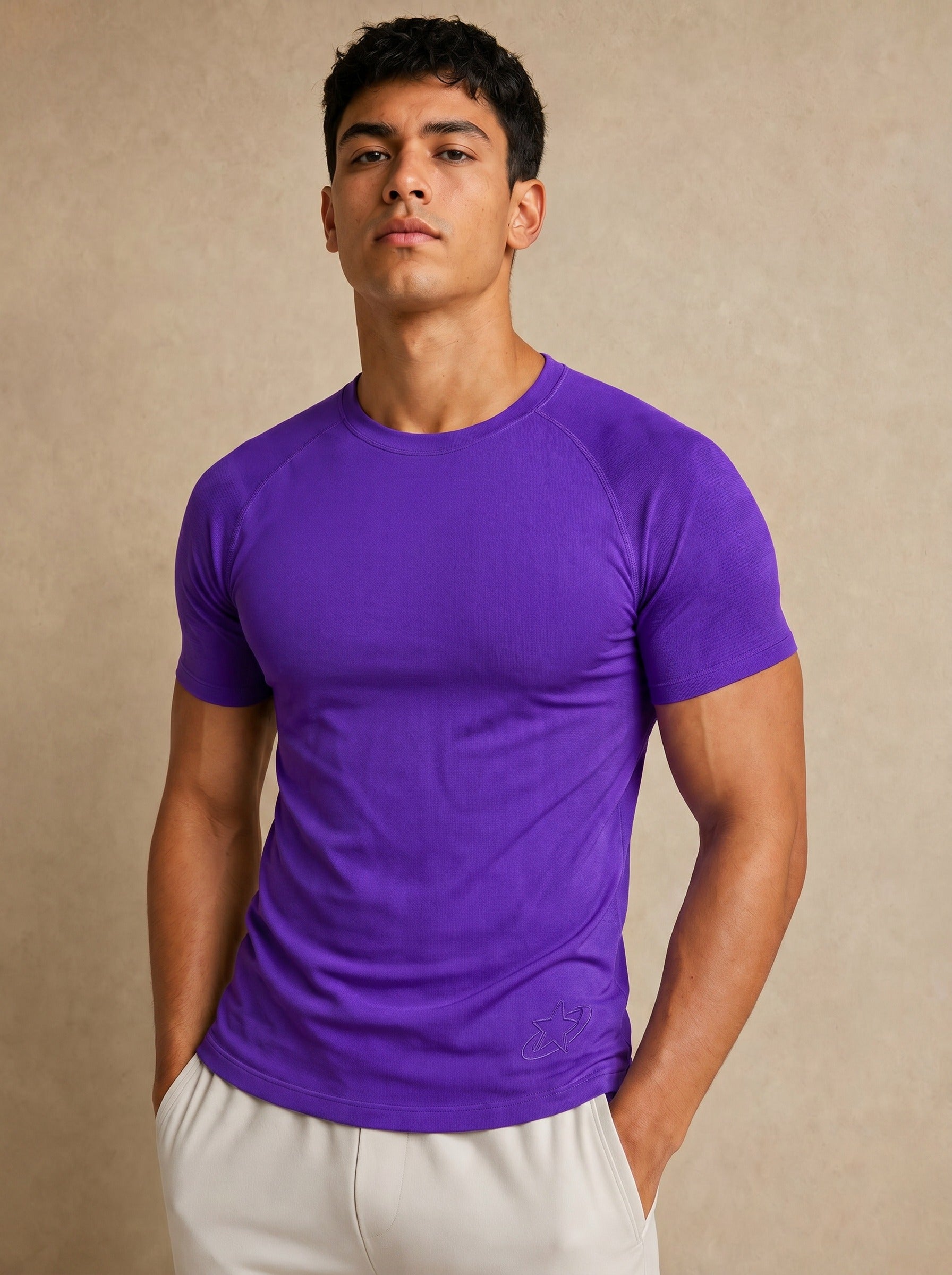 Apex Seamless Tee - Electric Purple