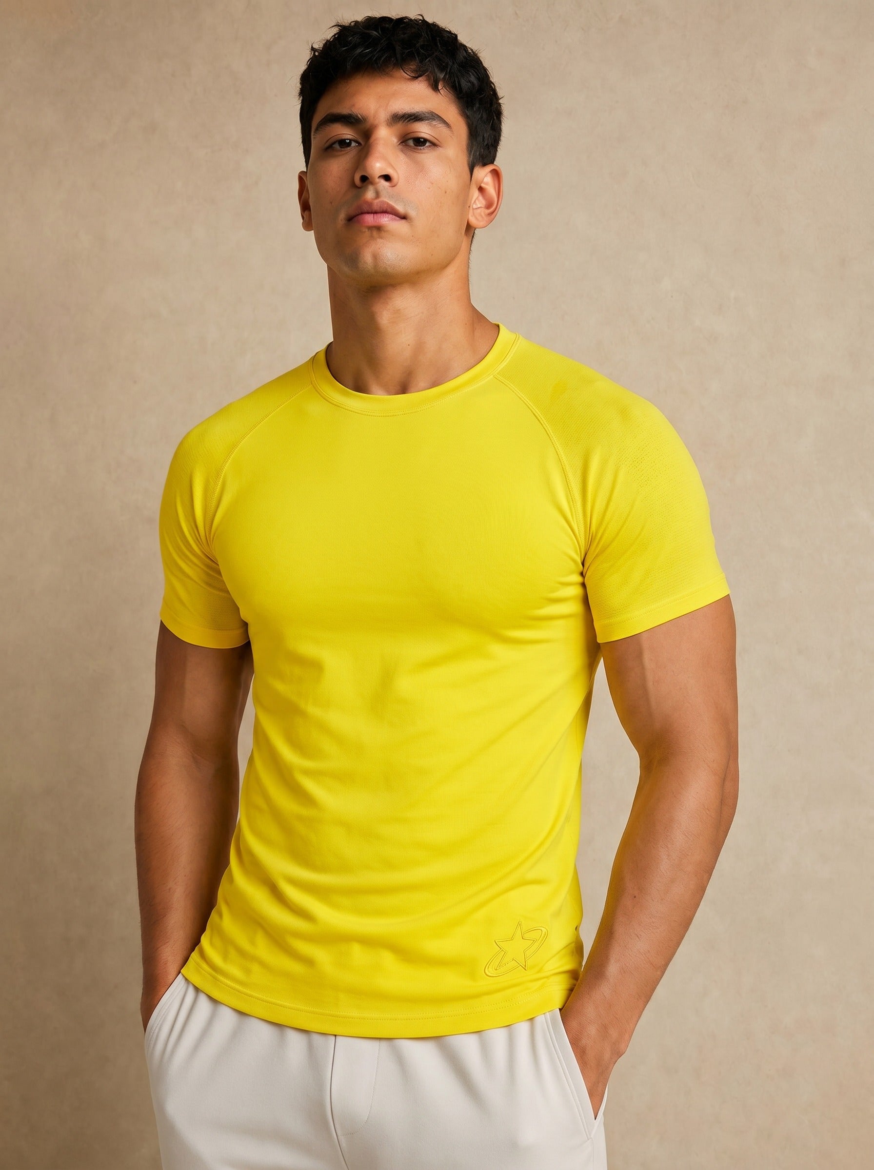 Apex Seamless Tee - Electric Yellow