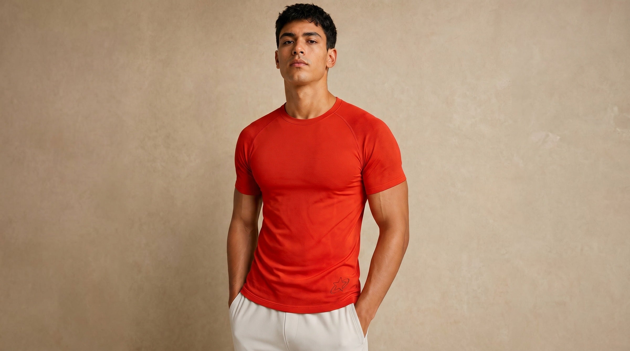Apex Seamless Tee lifestyle - Flame Red