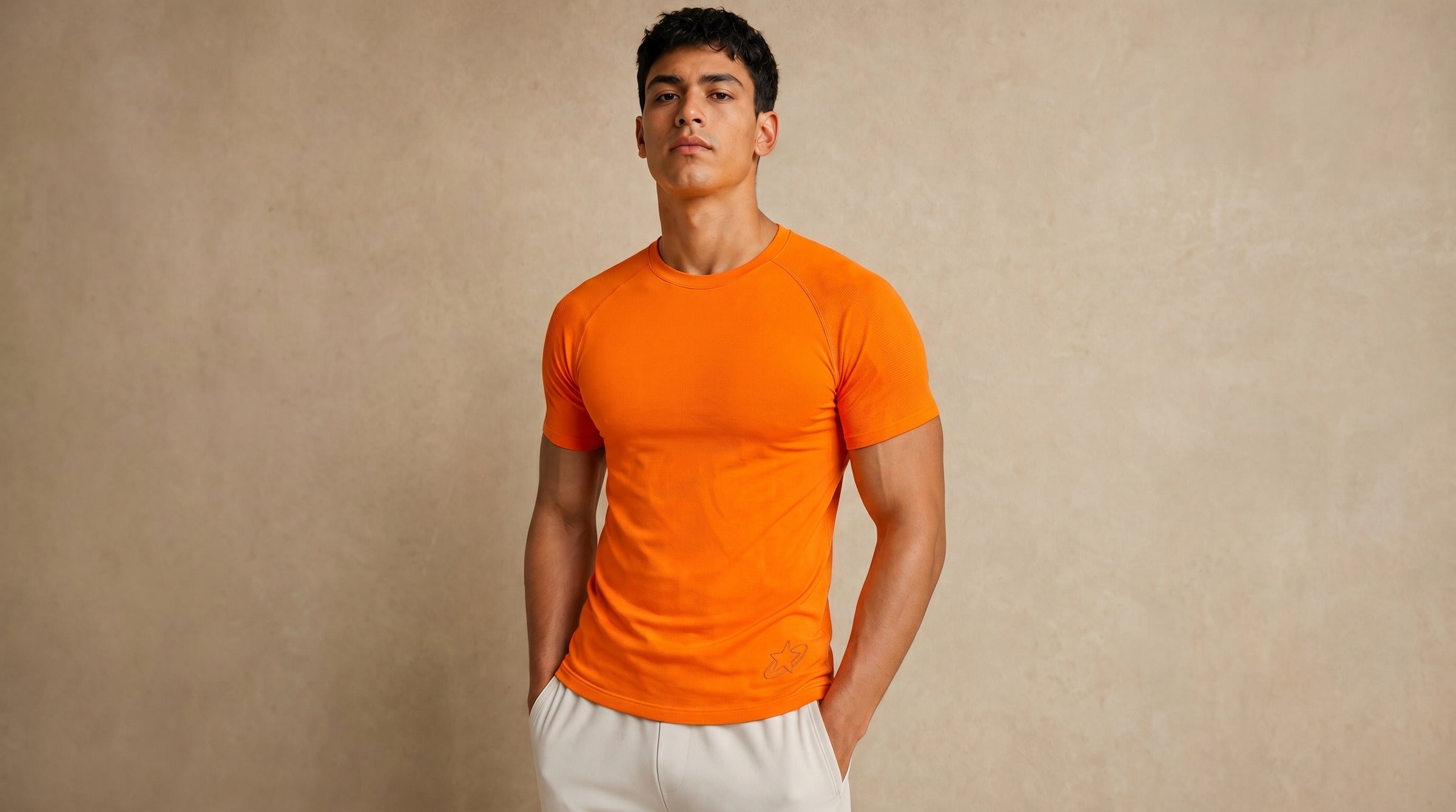 Apex Seamless Tee lifestyle - Safety Orange