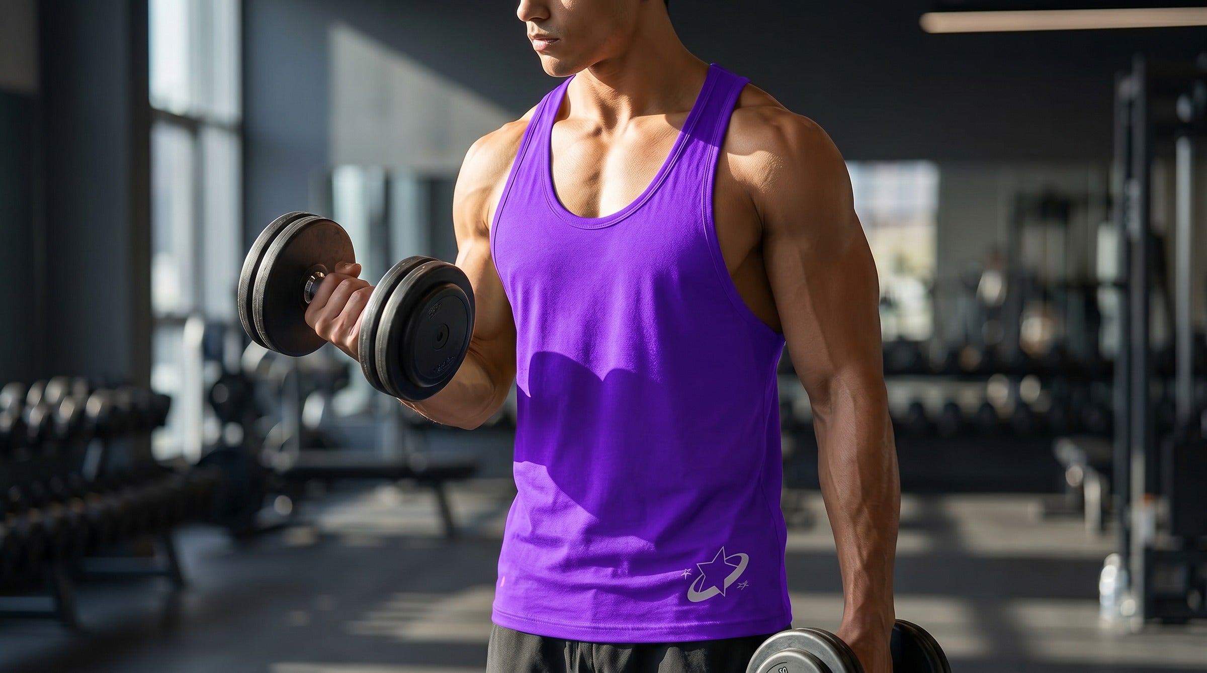 Apex Tank Top lifestyle - Electric Purple