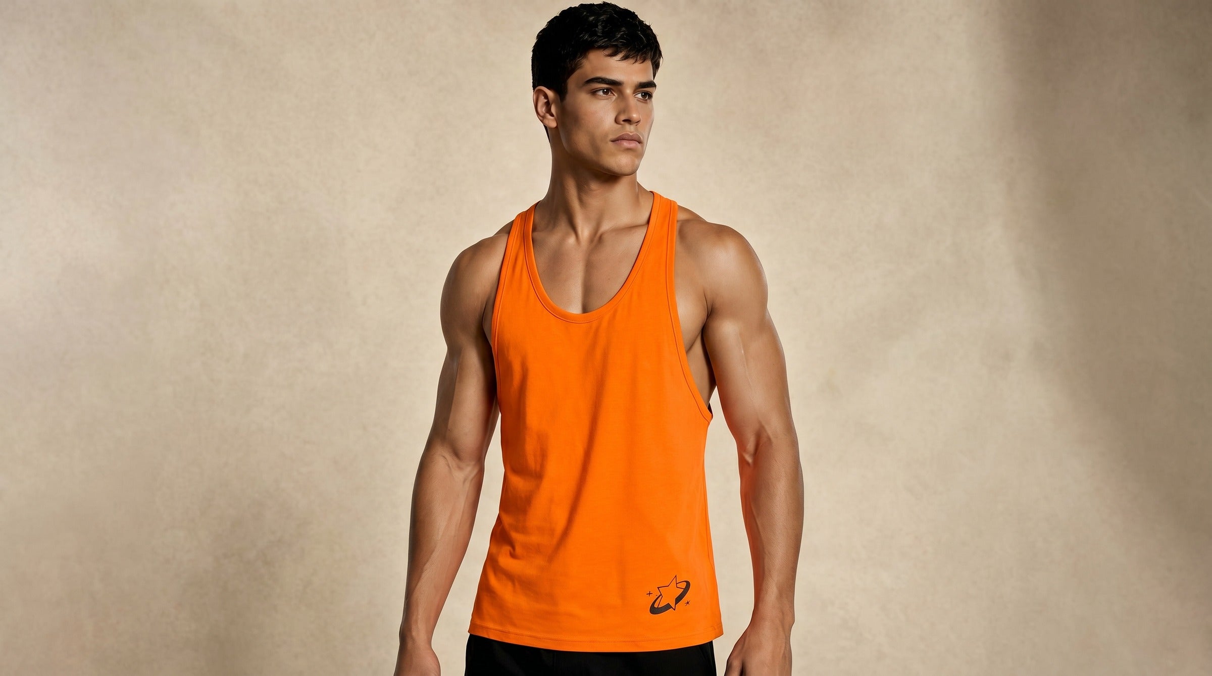 Apex Tank Top lifestyle - Safety Orange