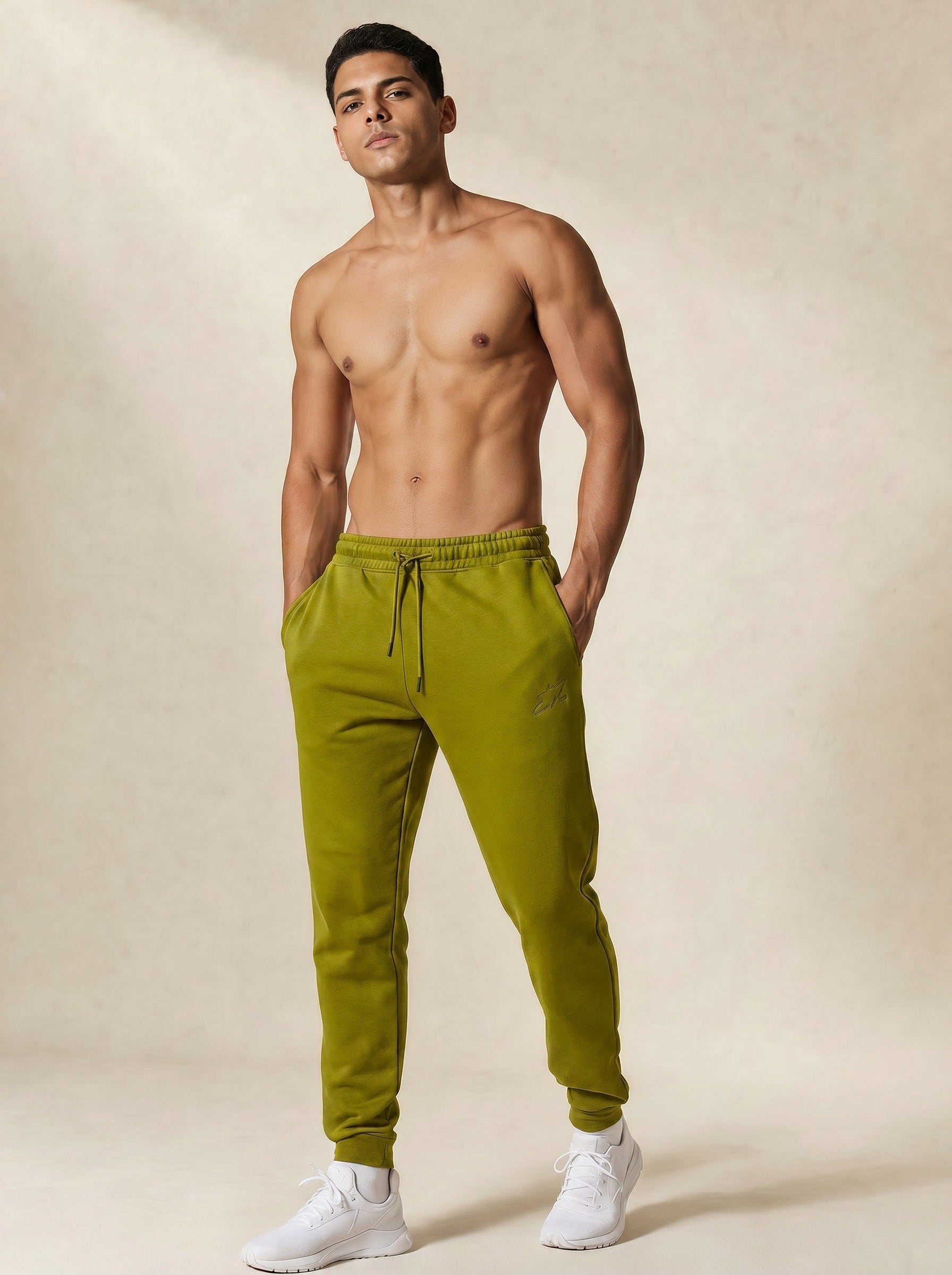 Apex Tapered Joggers - Bright Olive