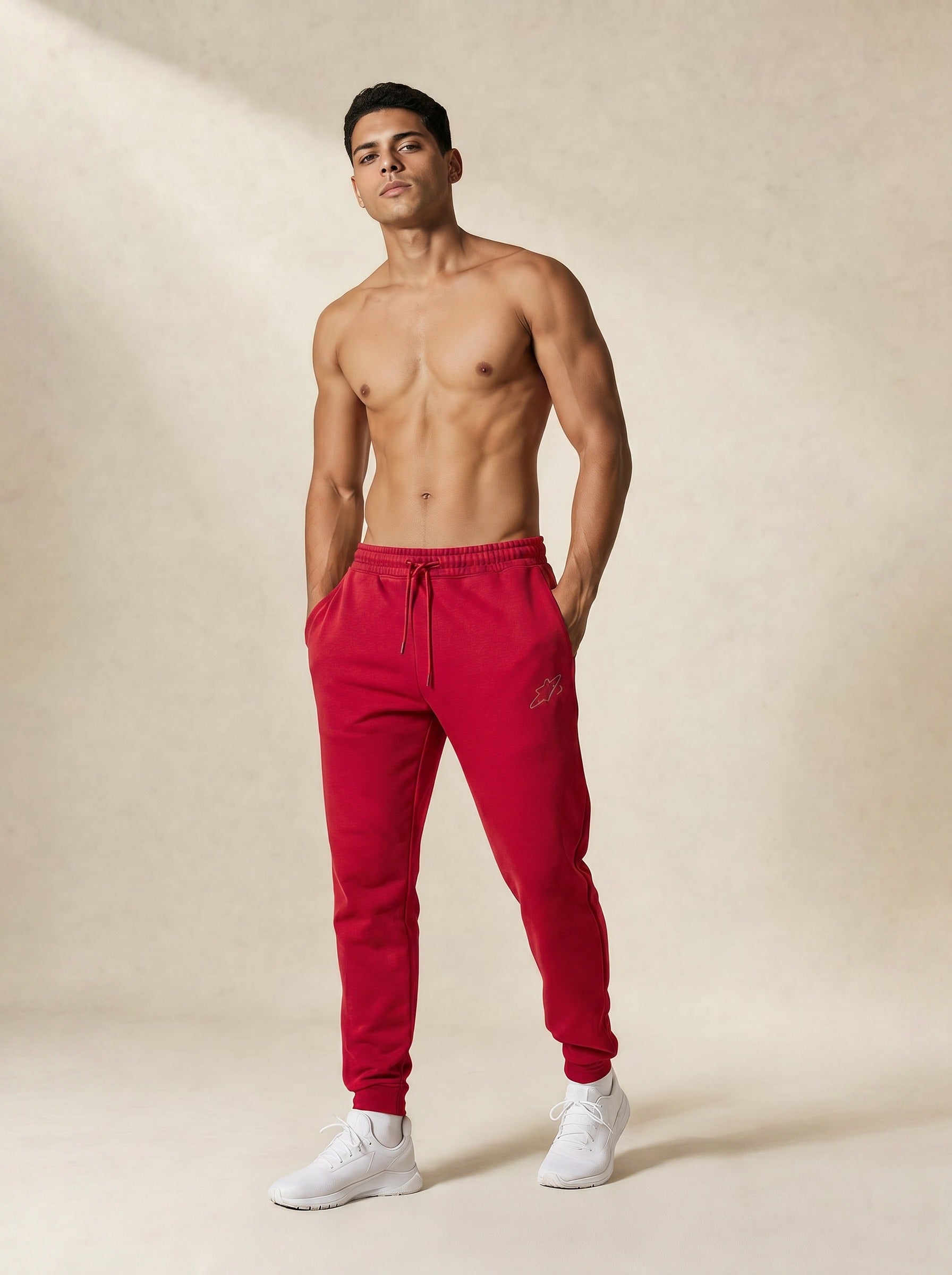 Apex Tapered Joggers - Crimson