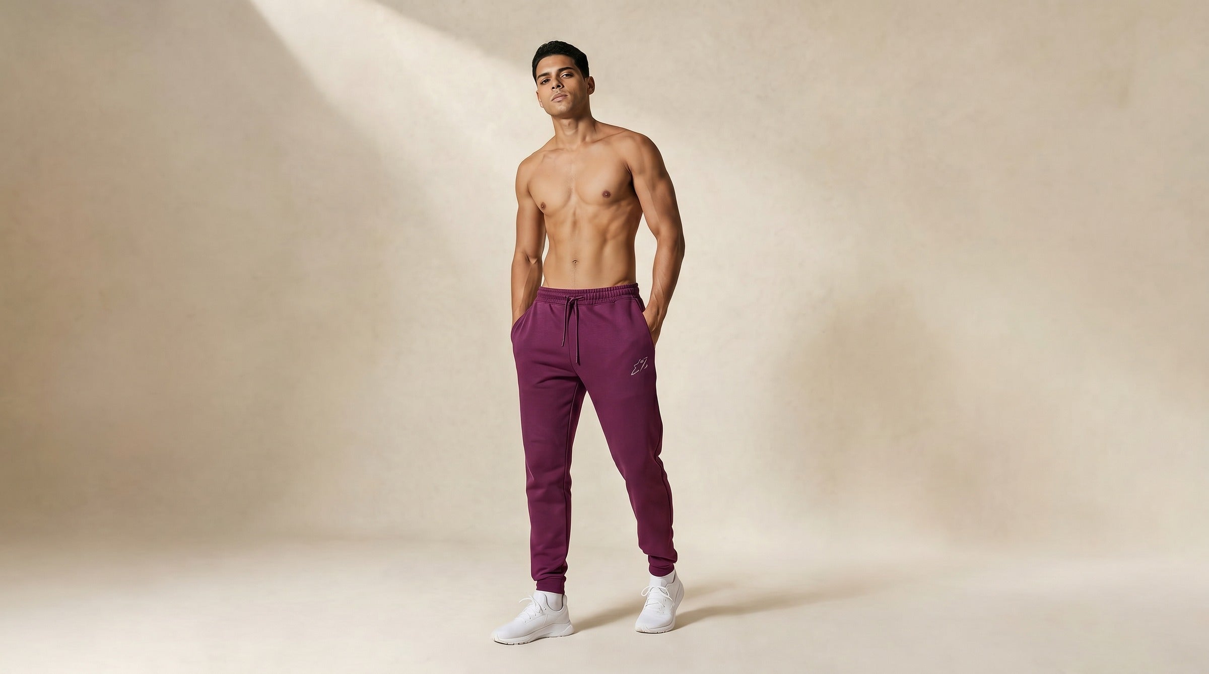Apex Tapered Joggers lifestyle - Plum Violet