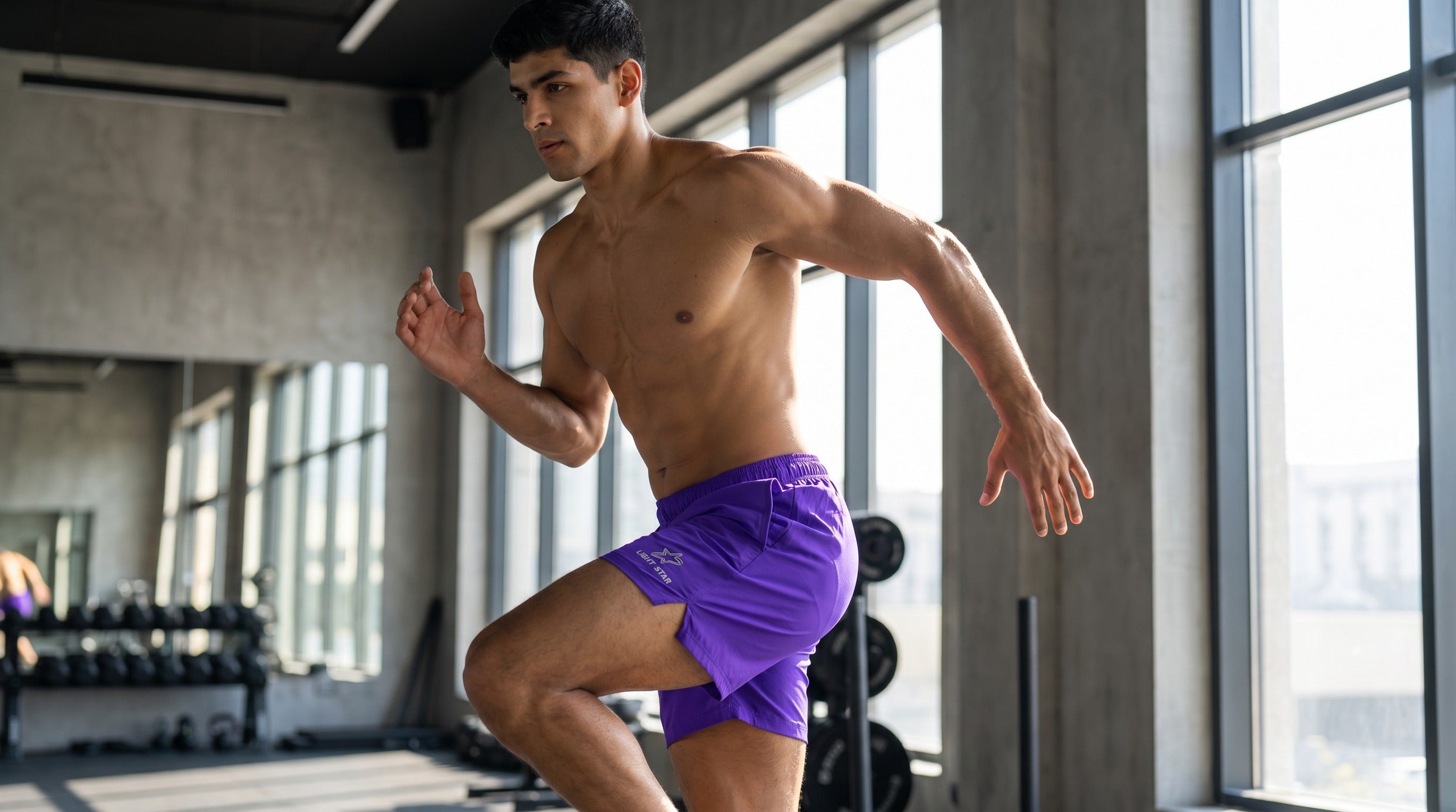 Apex Training Shorts 7" lifestyle - Ultraviolet