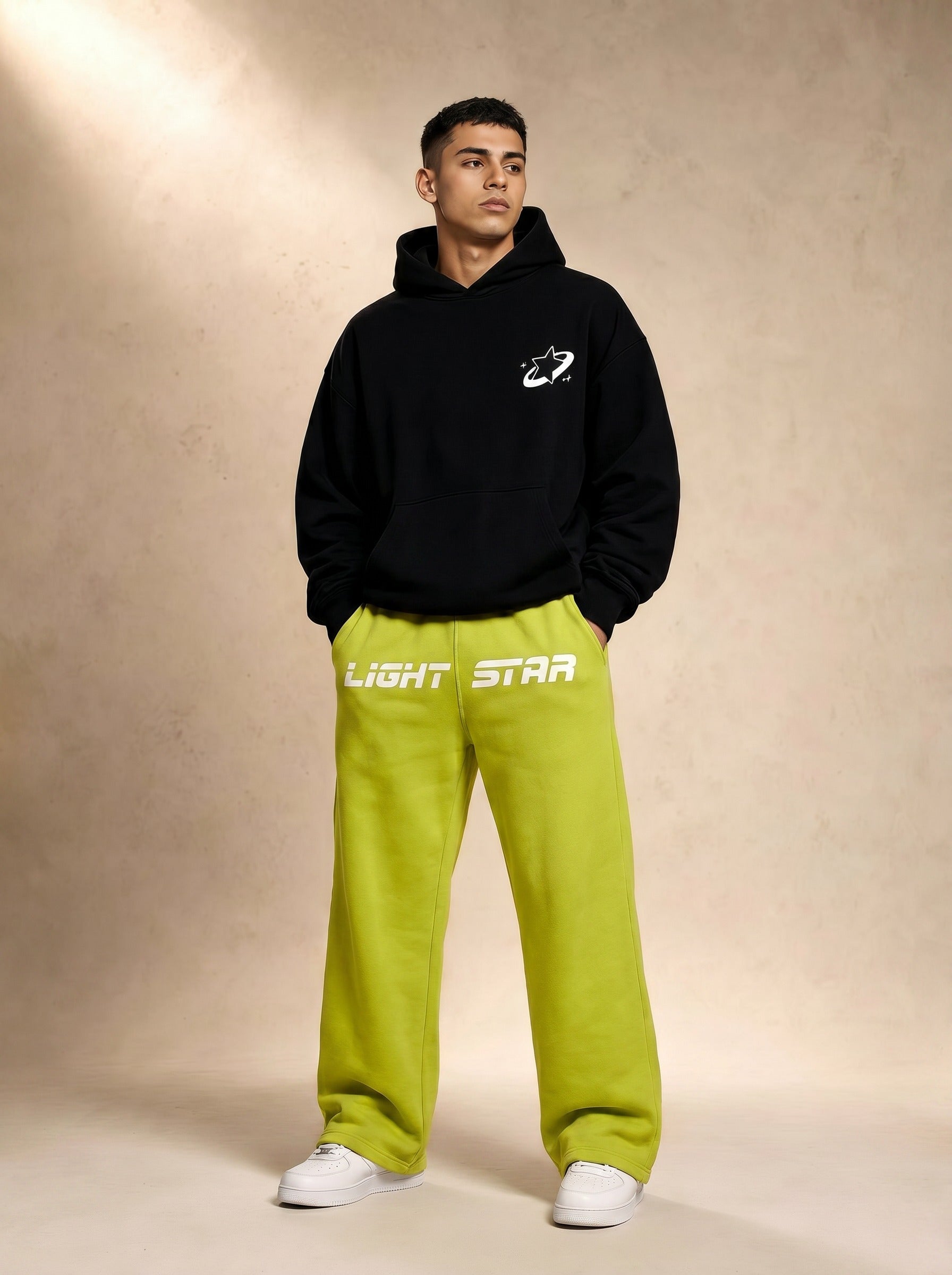 Apex Wide Sweatpants - Acid Green