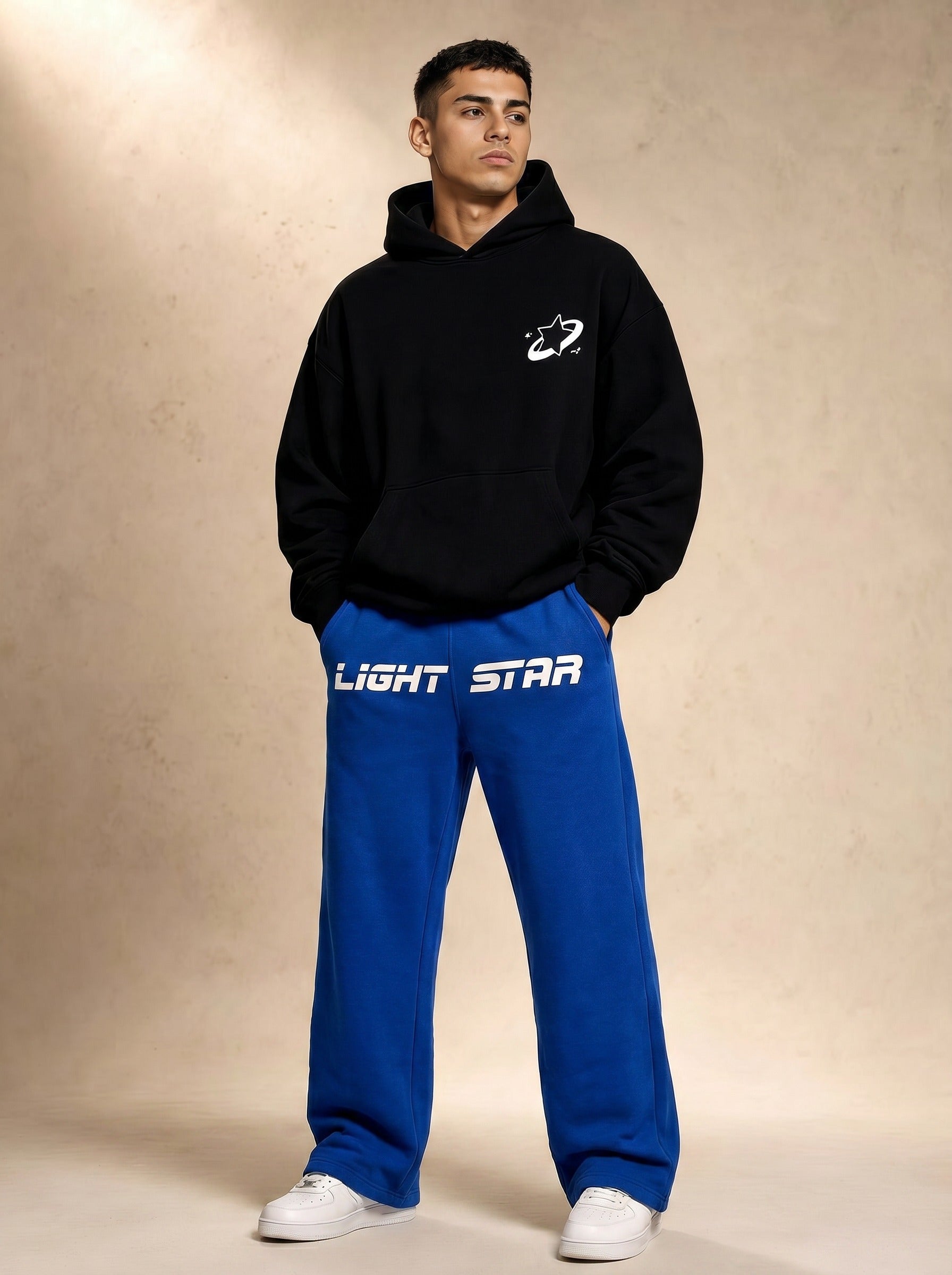 Apex Wide Sweatpants - Cobalt Blue