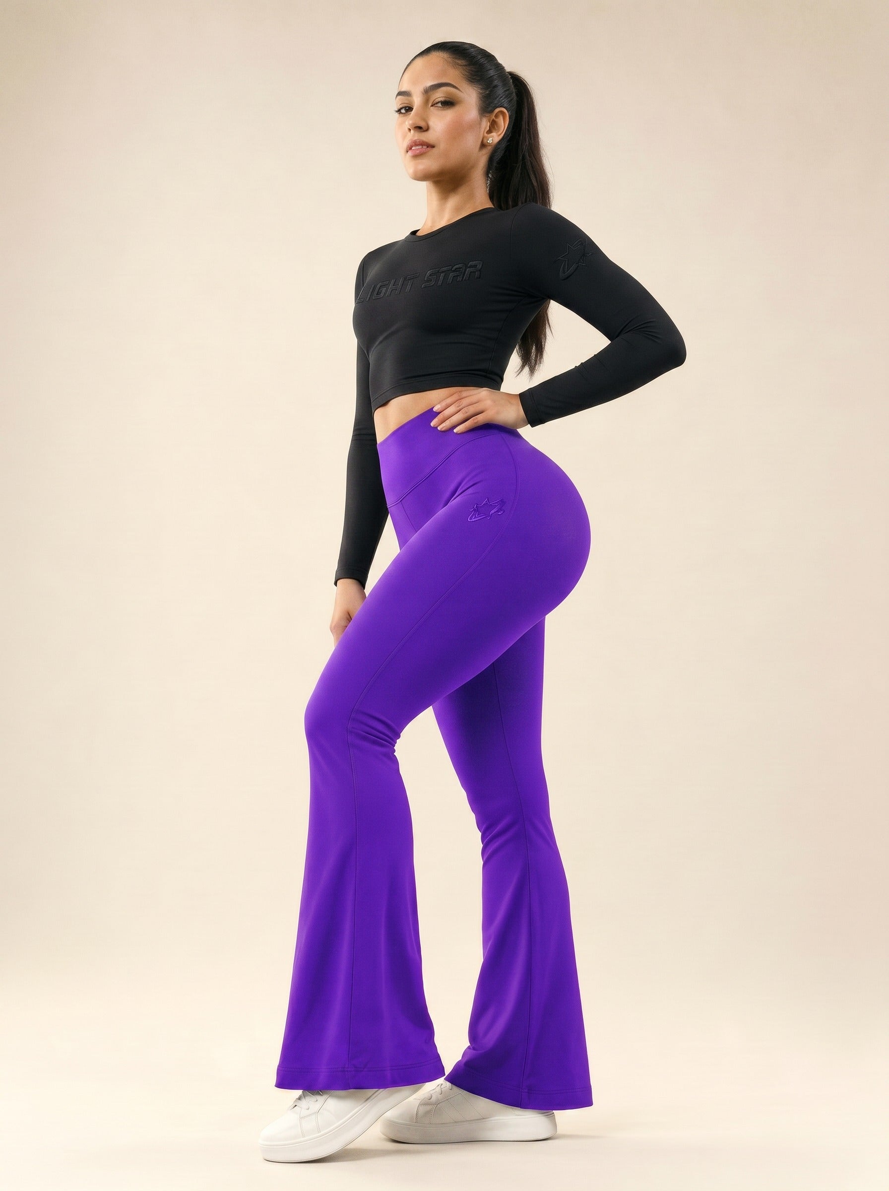 Comet Flare Leggings - Electric Purple