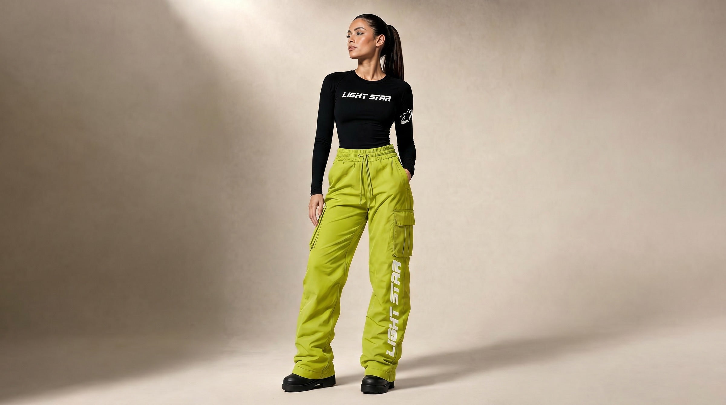 Comet Ski Pants lifestyle - Acid Green