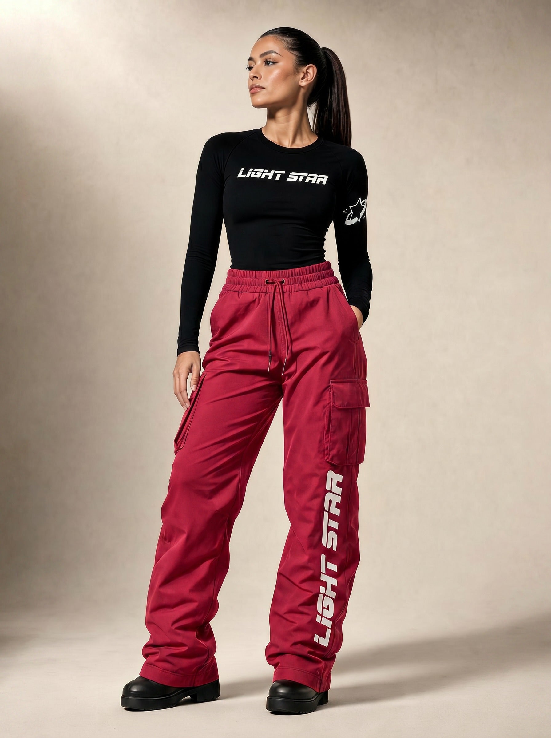 Comet Ski Pants - Ruby