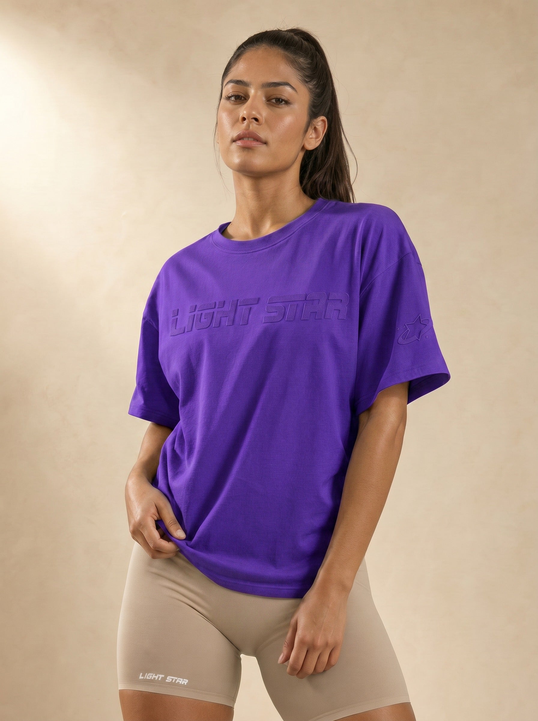 Cosmos Oversized Tee - Ultraviolet