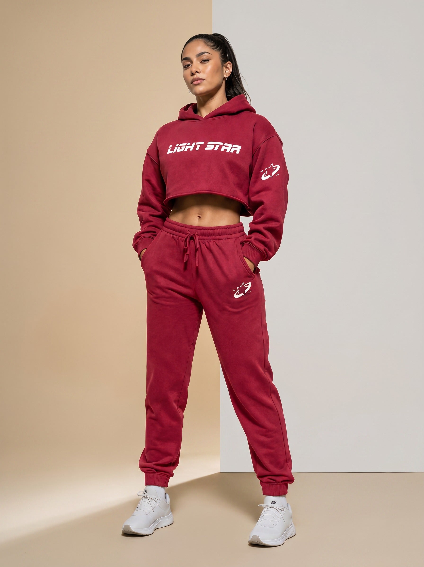 Cosmos Tracksuit Set - Ruby
