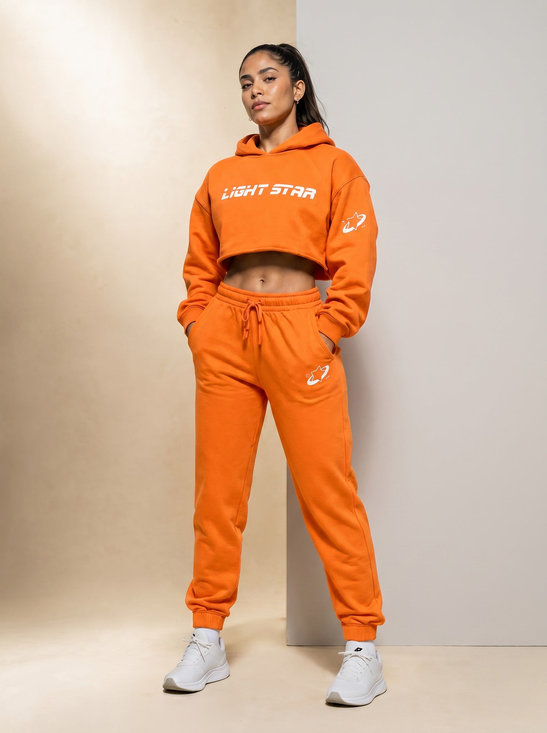 Cosmos Tracksuit Set - Tangerine