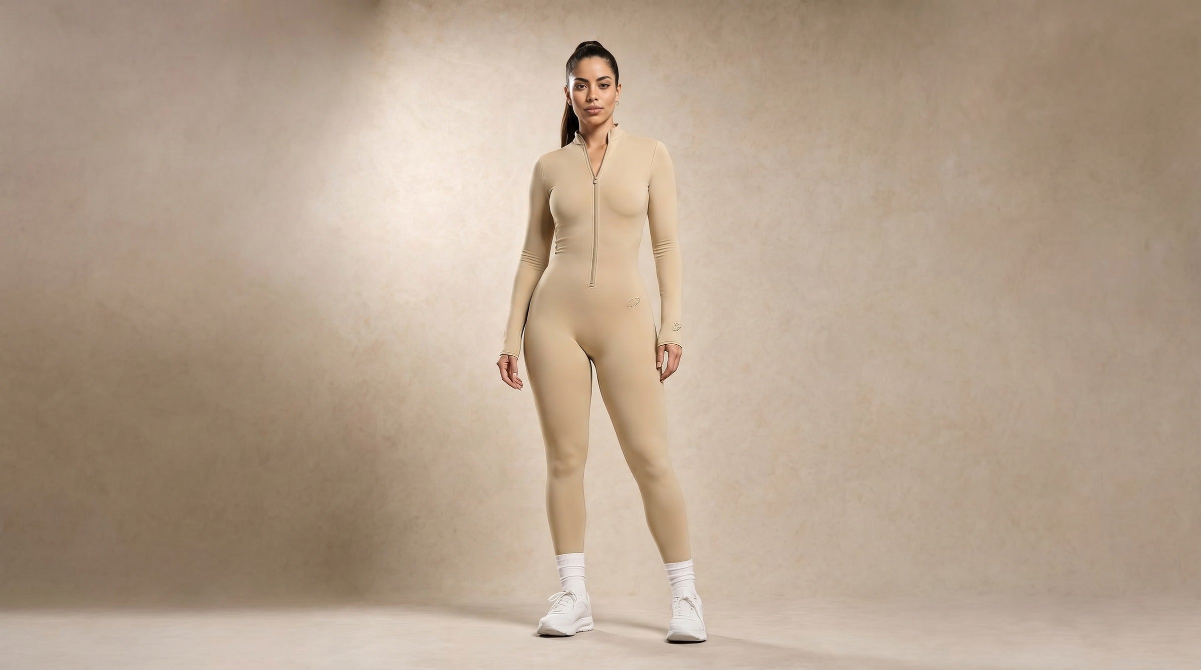Eclipse Onesie Long lifestyle - Biscuit Cream
