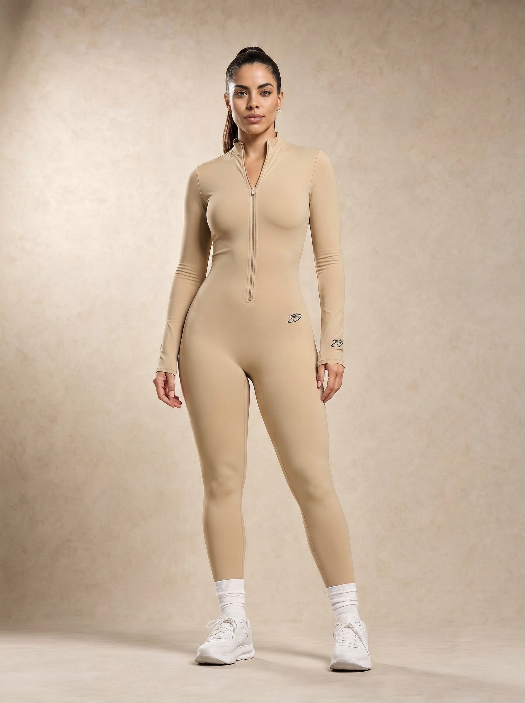 Eclipse Onesie Long - Biscuit Cream