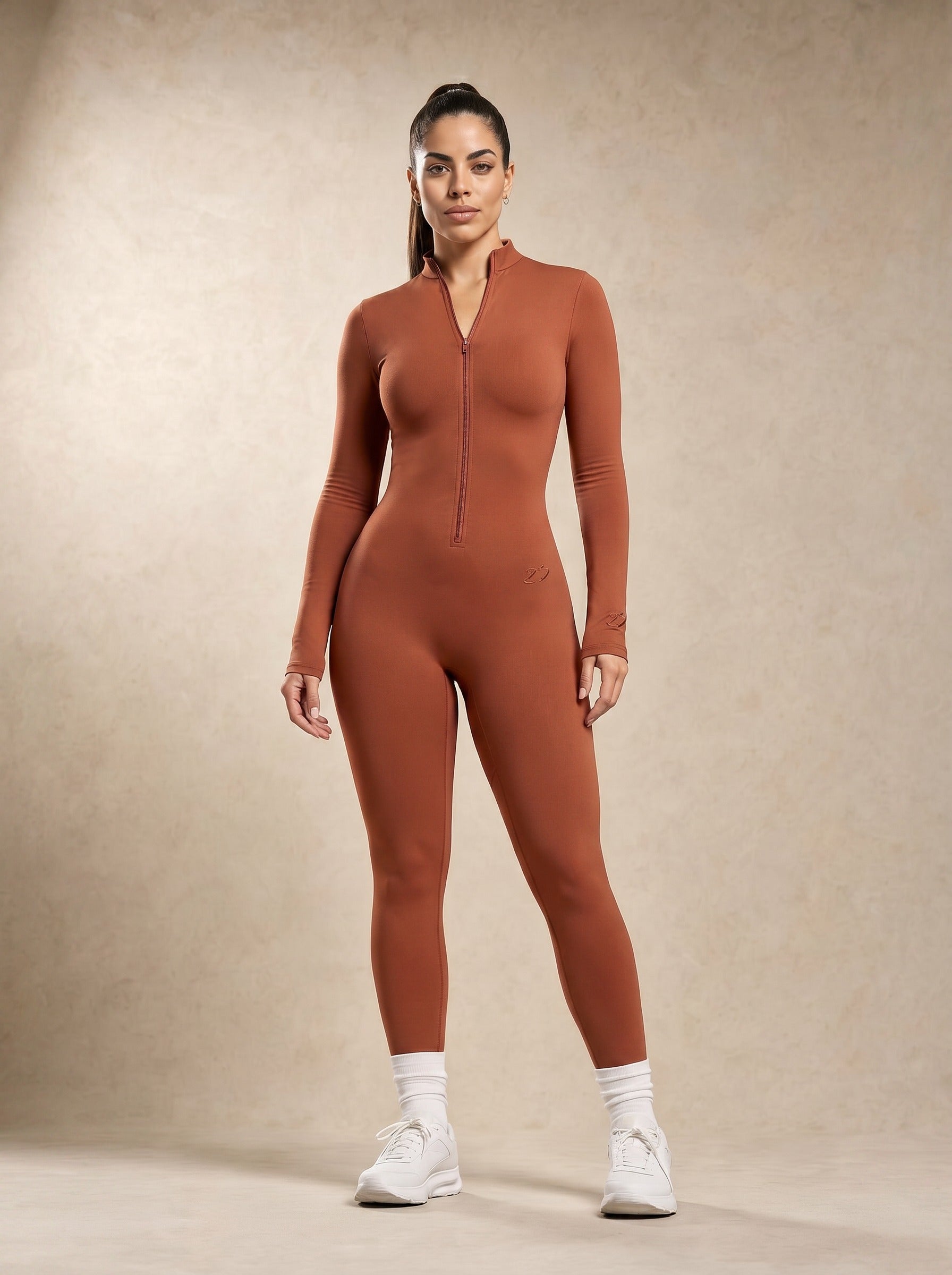 Eclipse Onesie Long - Terracotta