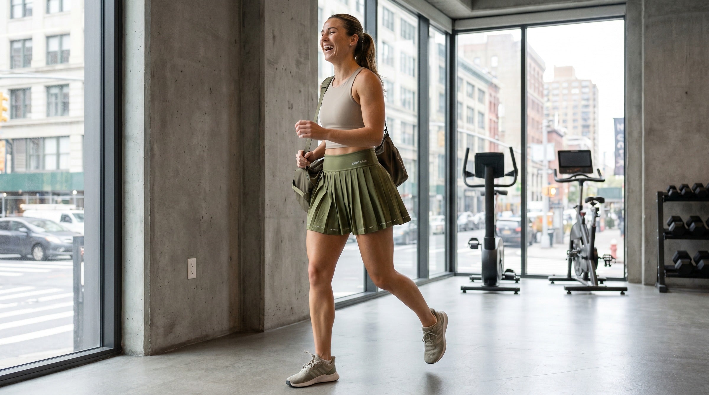 Eclipse Skirt lifestyle - Olive Green