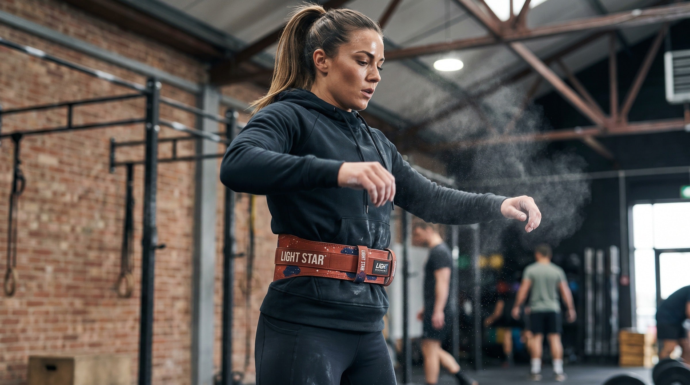 Galaxy Lifting Belt lifestyle - Rust Red