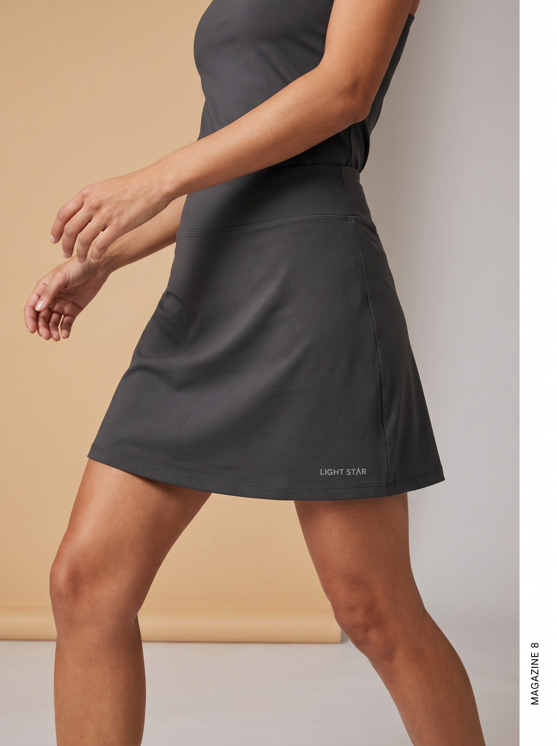 Glide Skort - Charcoal Gray
