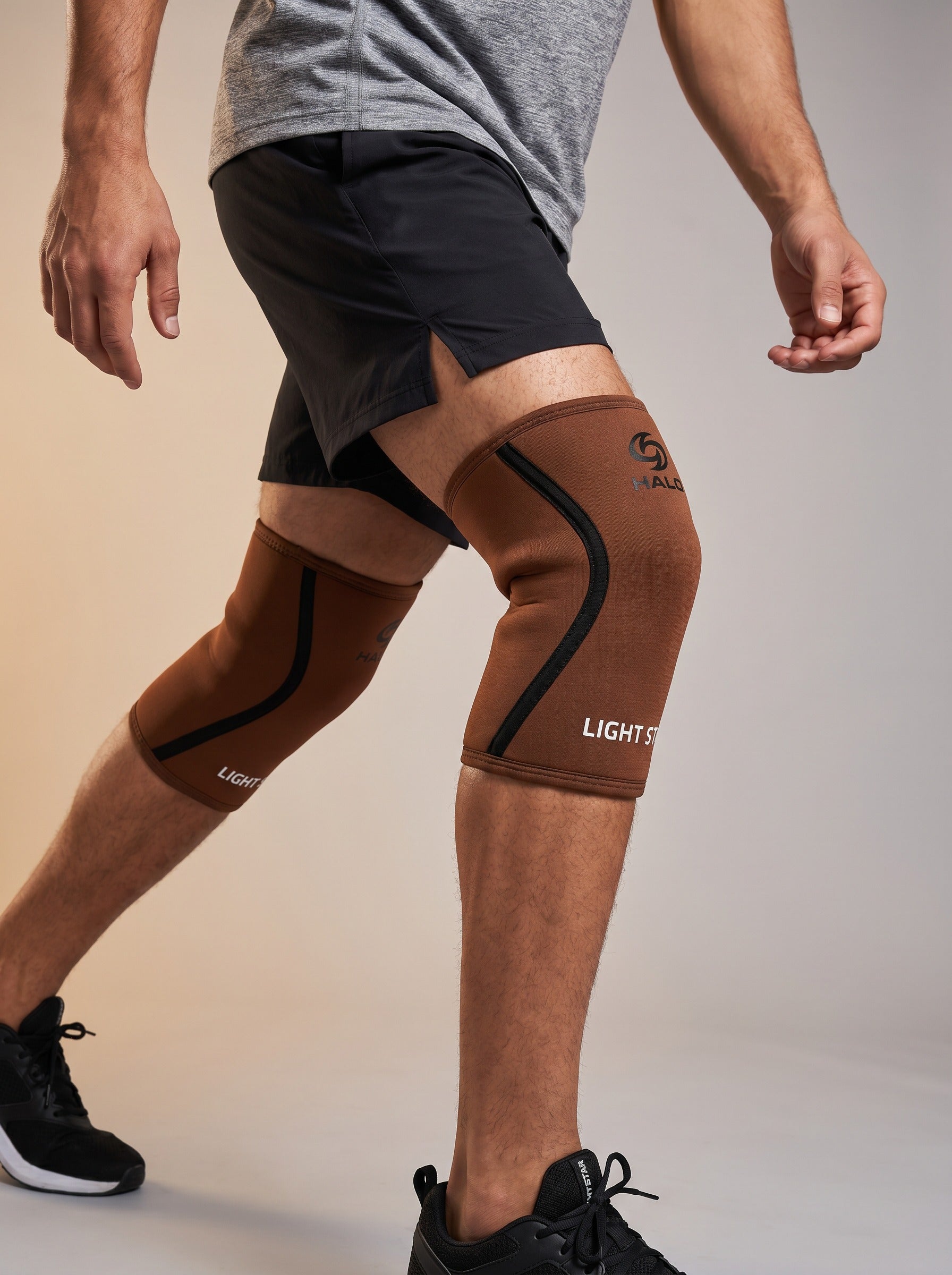 Halo Knee Sleeves - Mocha Brown