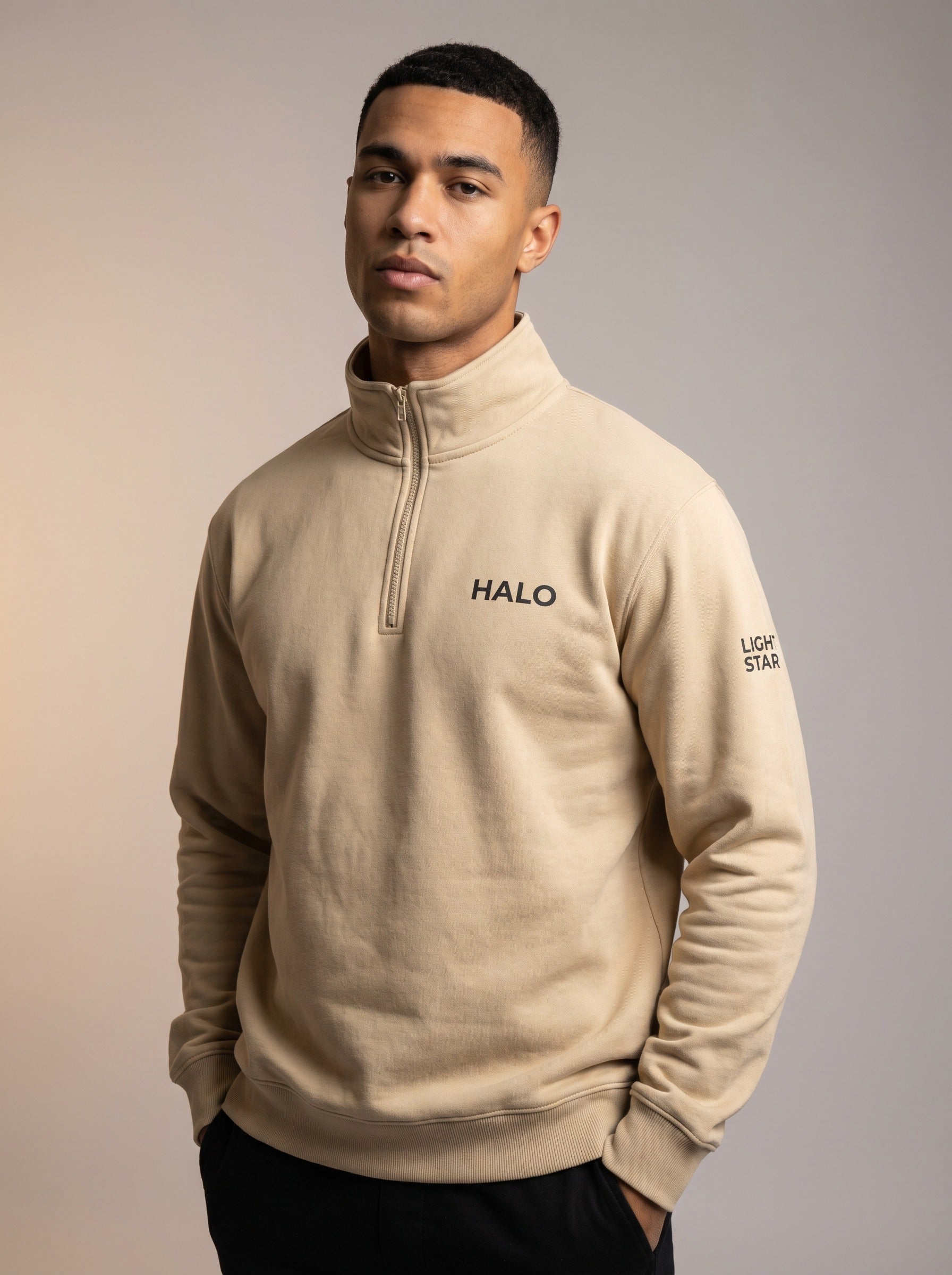 Halo Quarter-Zip - Biscuit Cream