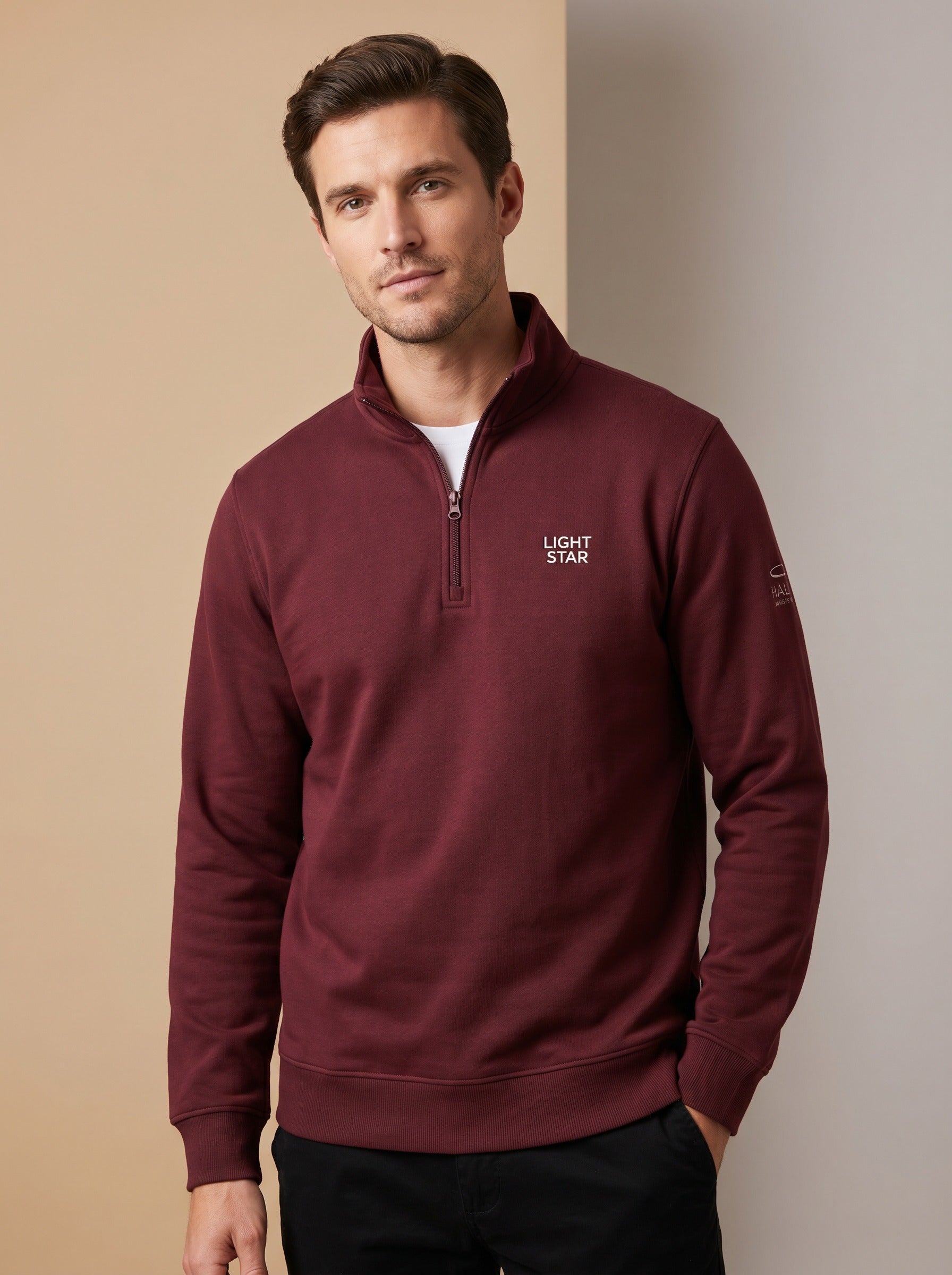 Halo Quarter-Zip - Burgundy Wine