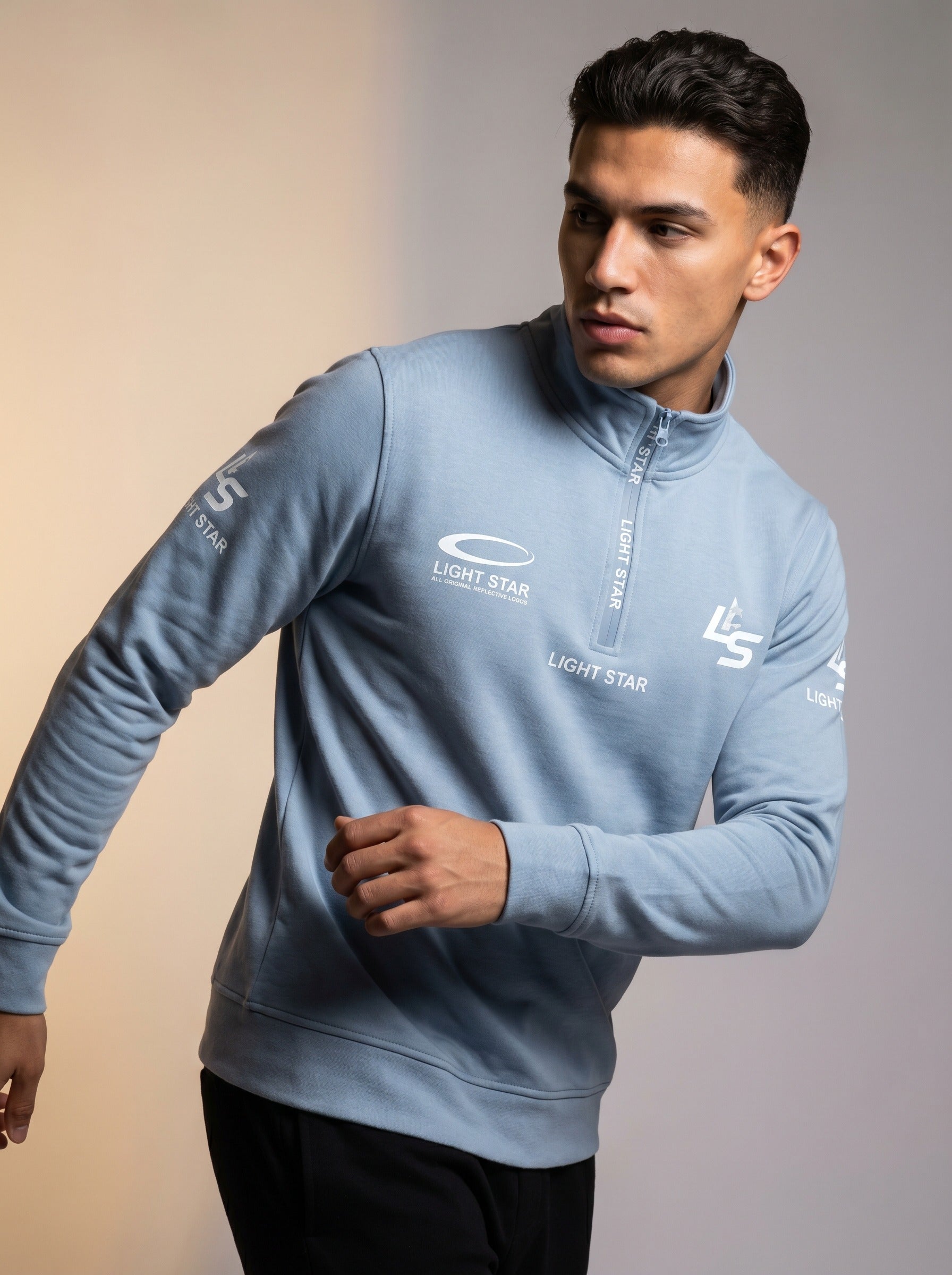 Halo Quarter-Zip - Powder Blue