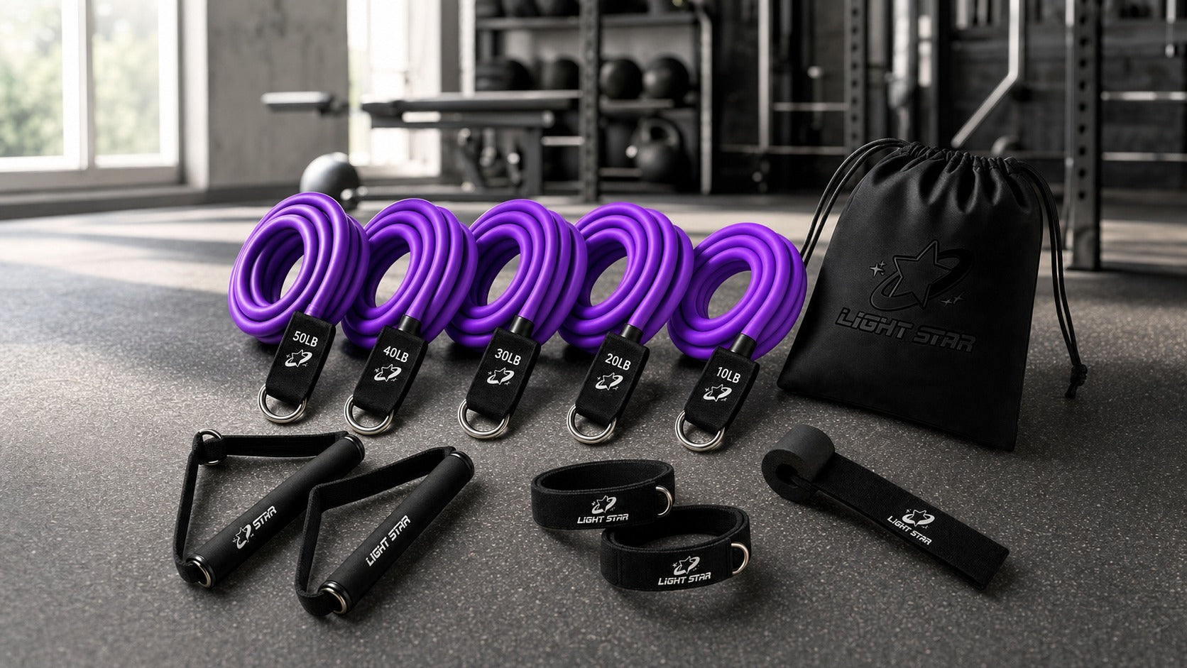 Halo Resistance Bands Set lifestyle - Electric Purple