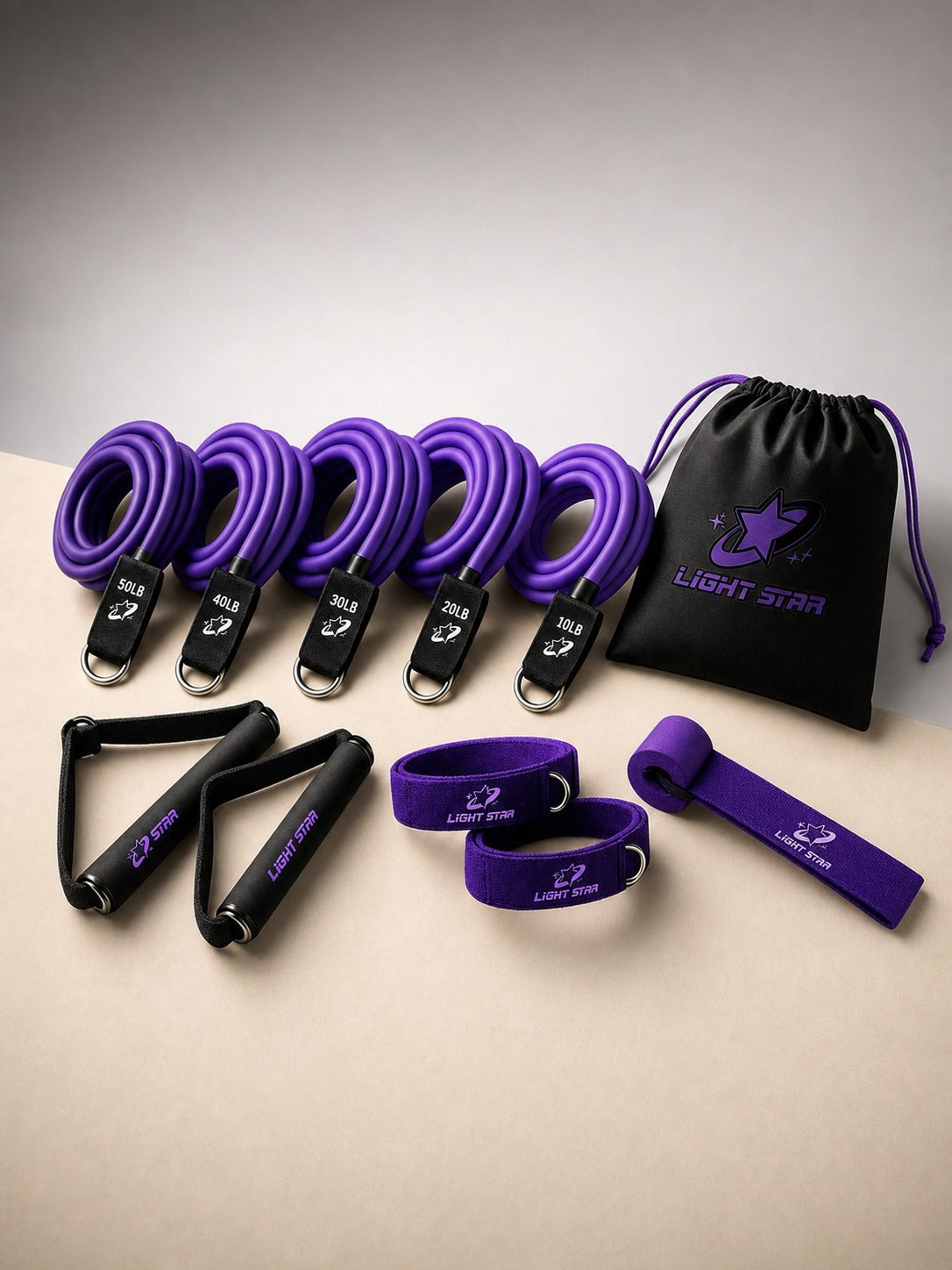 Halo Resistance Bands Set - Electric Purple