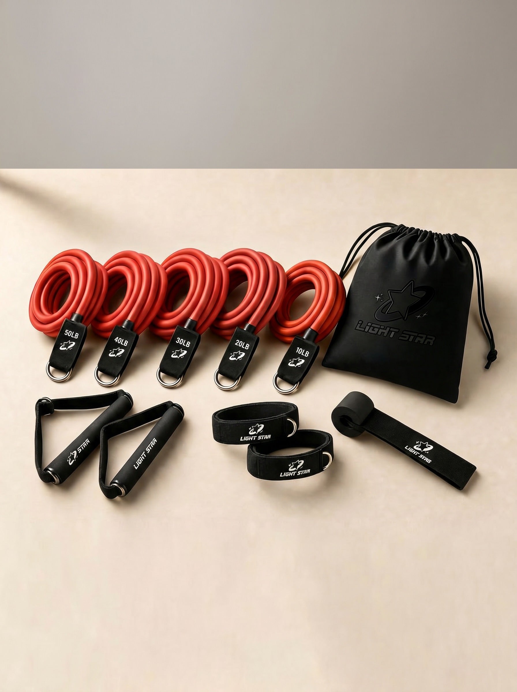 Halo Resistance Bands Set - Flame Red