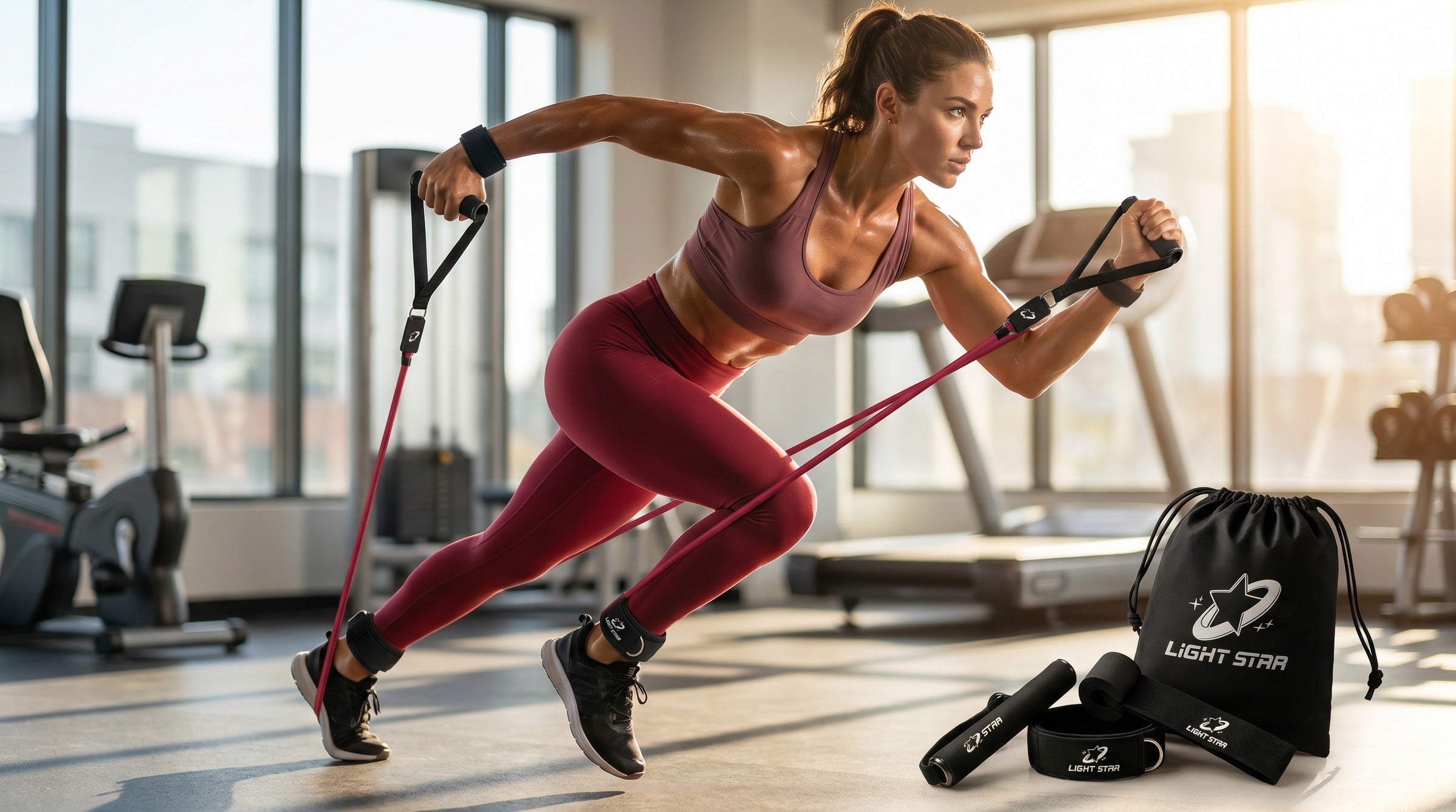Halo Resistance Bands Set lifestyle - Ruby