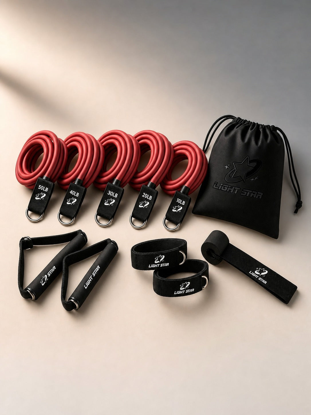 Halo Resistance Bands Set - Ruby