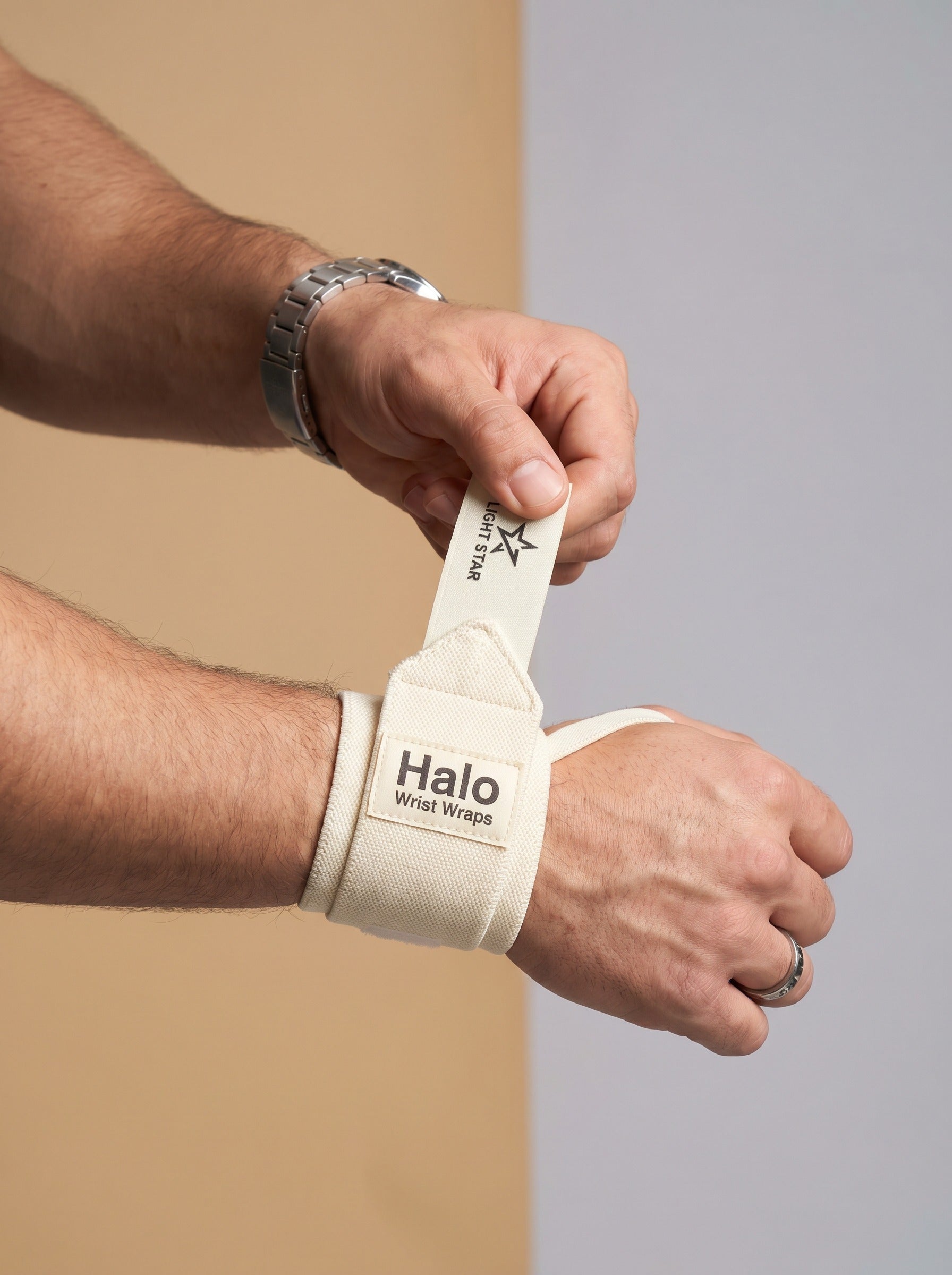 Halo Wrist Wraps - Cream White