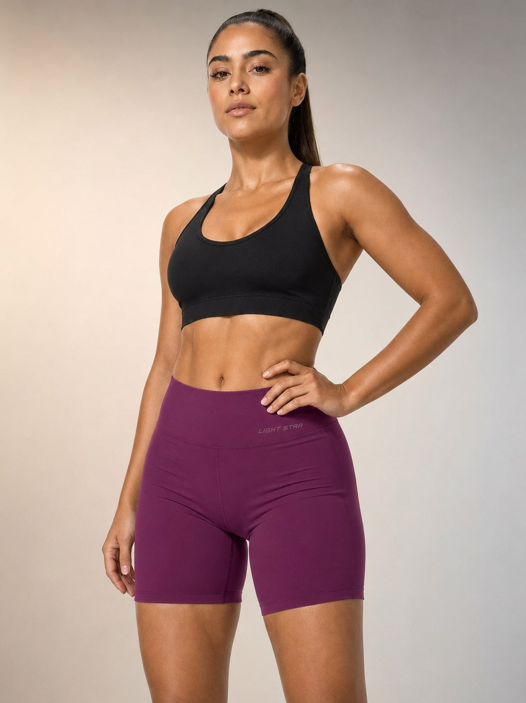 Lunar Biker Short 7" - Plum Violet