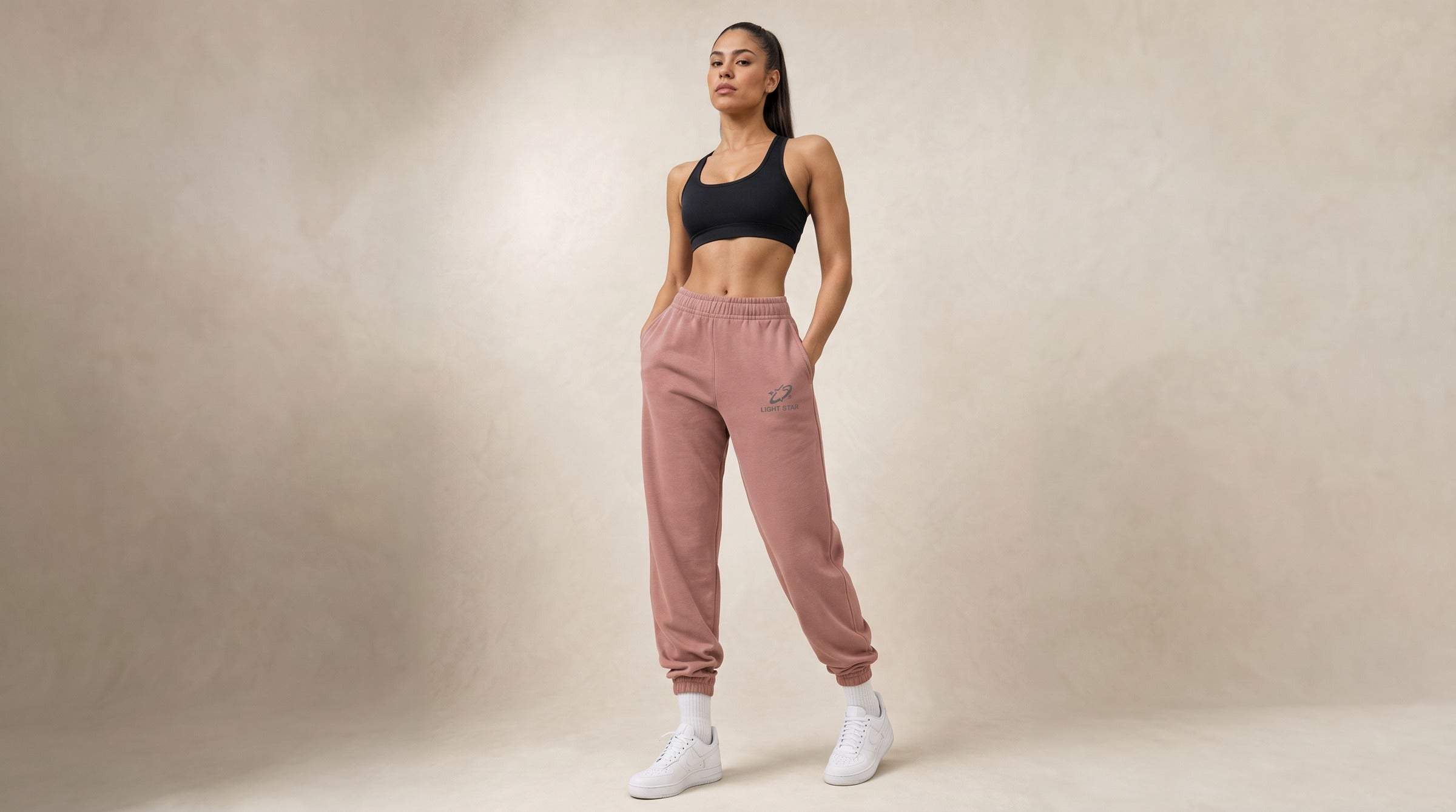 Nimbus Joggers lifestyle - Dusty Pink