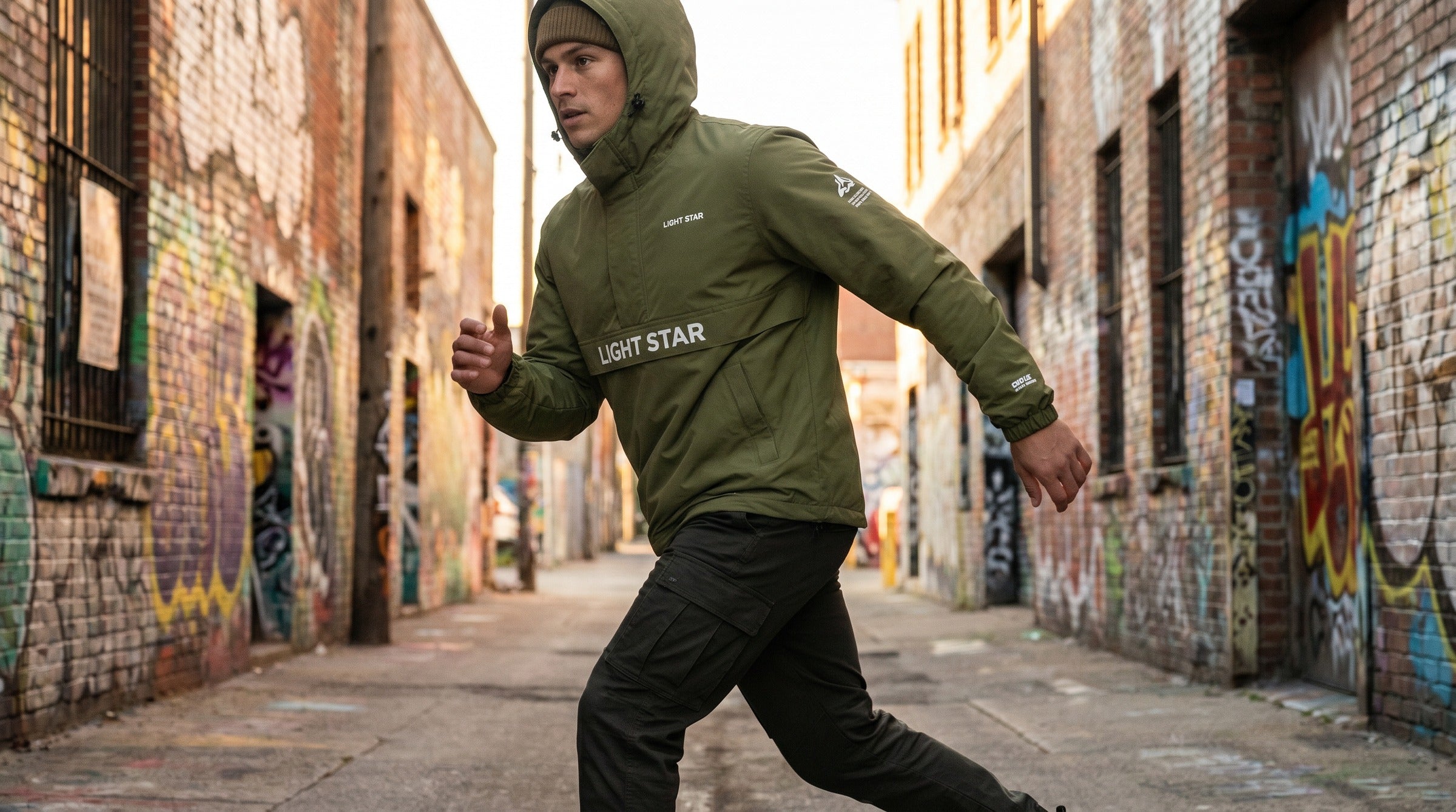 Stellar Anorak lifestyle - Olive Green