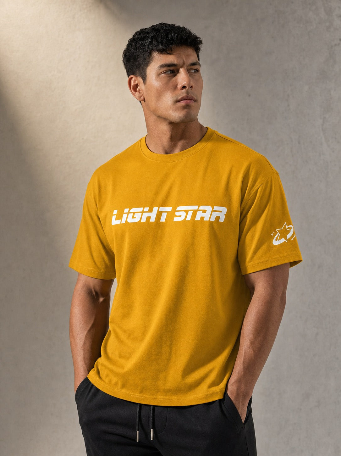 Stellar Boxy Tee - Amber Gold
