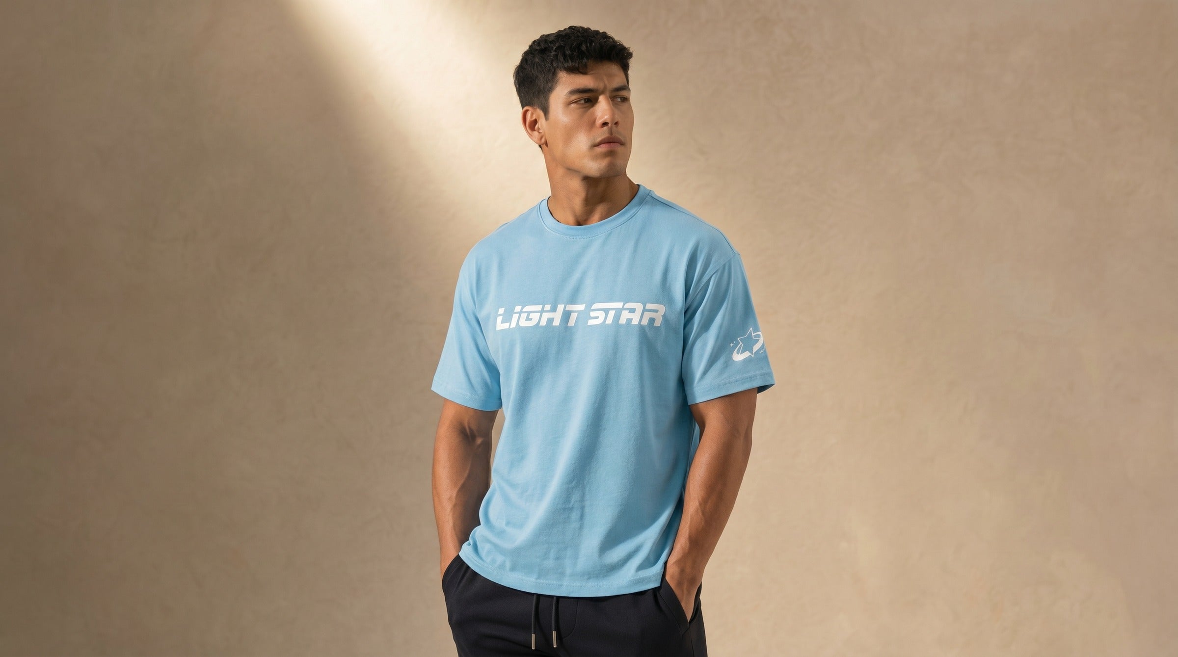 Stellar Boxy Tee lifestyle - Ice Blue